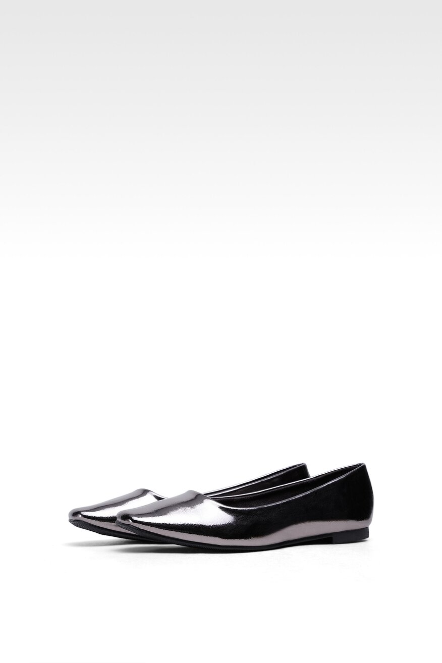 
                Jenny Fairy - Baleriny metaliczne srebrne - 5904248588717