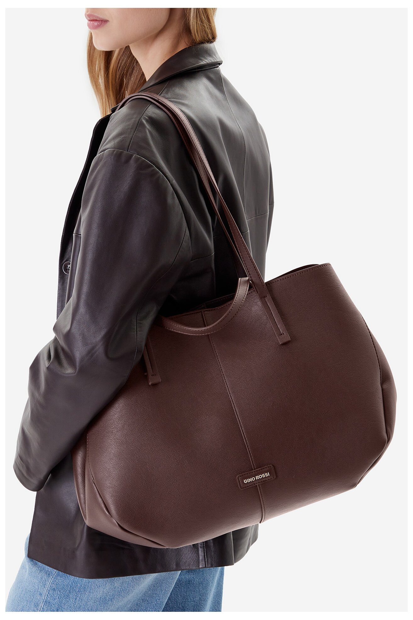 Torebka Gino Rossi CEO-HADIJA-KY125 Brązowy ciemny