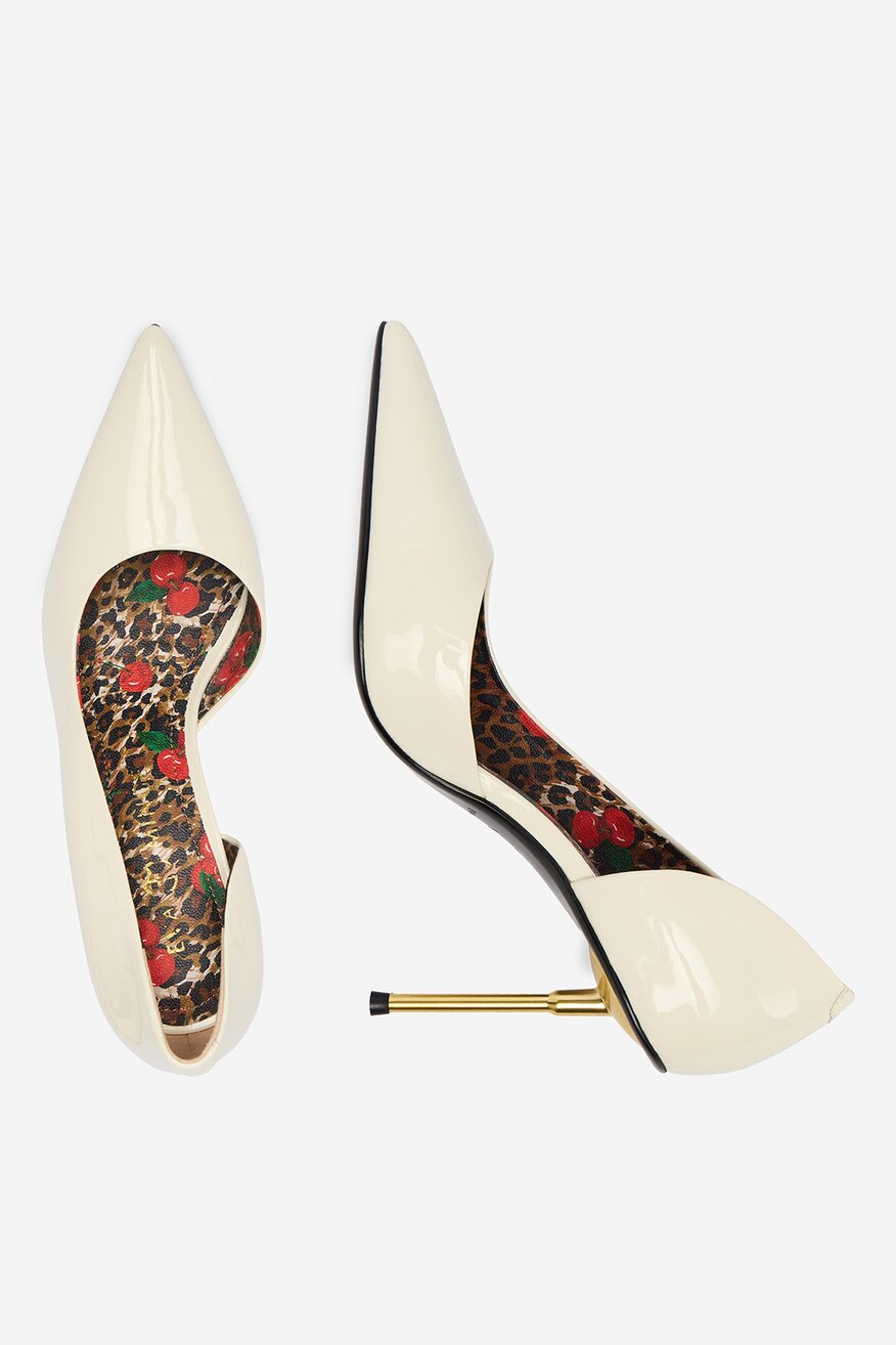 Pantofi cu toc EVA MINGE ALB - 5906751321744