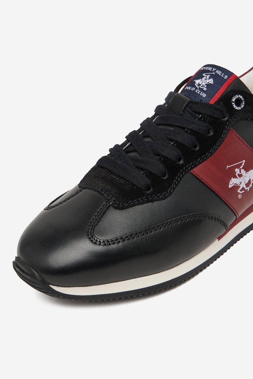 
                Beverly Hills Polo Club - Sneakersy skórzane - 5907964013952