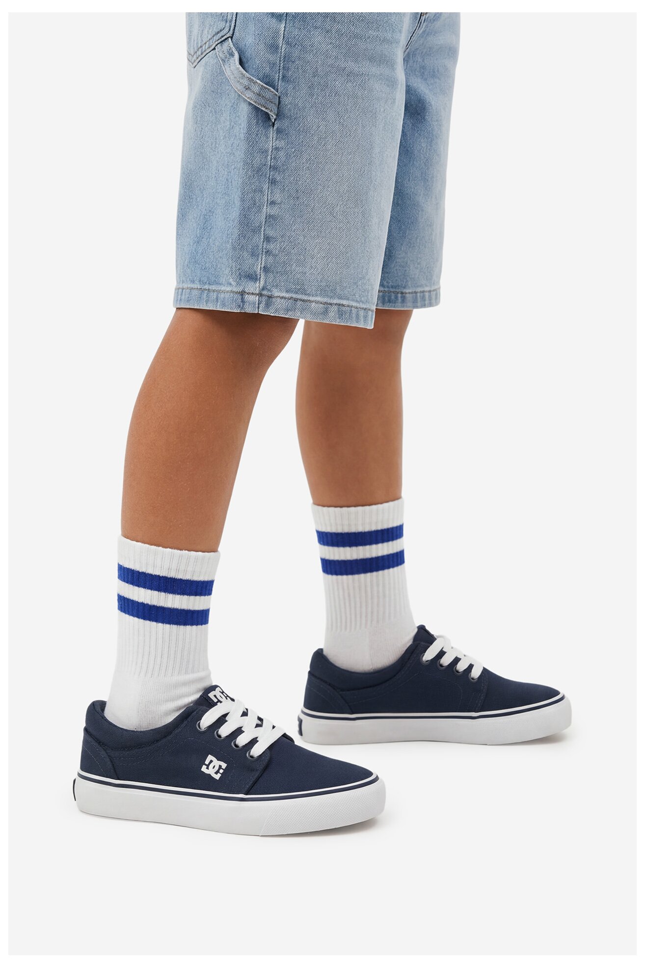 Platnena obuća DC Shoes CEOWB-LEA-ZL-DC001-CH KOBALT PLAVA