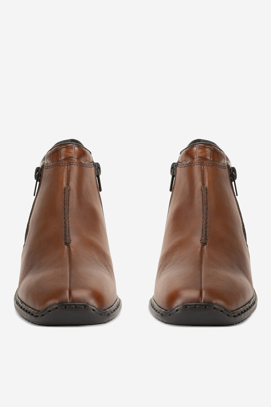 Rieker - Botki skórzane ocieplane - 2230062979770