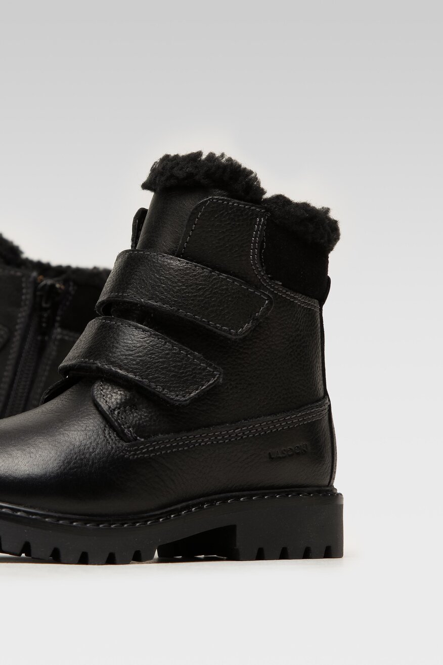 
                Lasocki Kids - Skórzane trzewiki czarne - 5904862383163