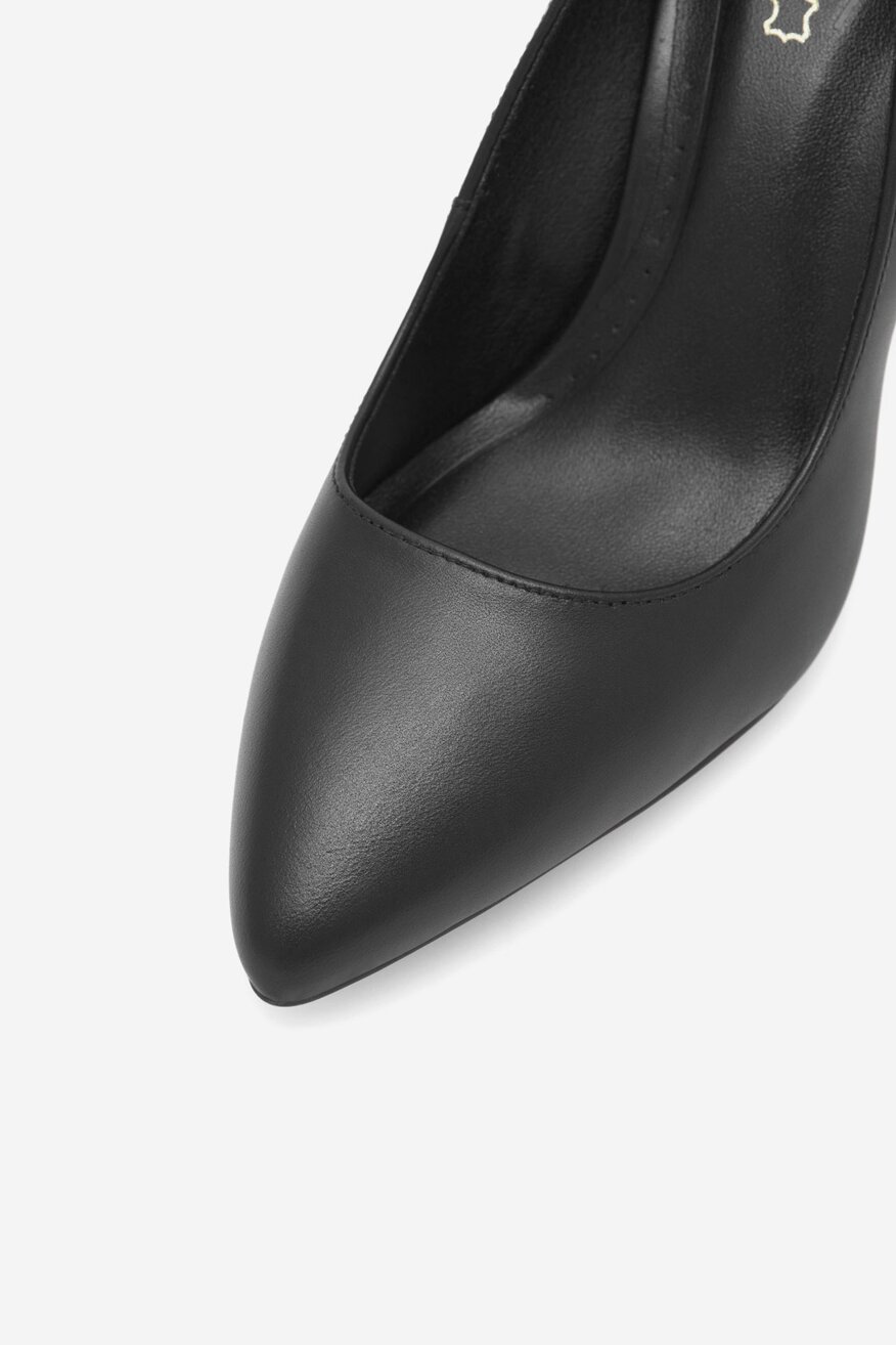 
                Lasocki - Czółenka skórzane na słupku - 5905588325703