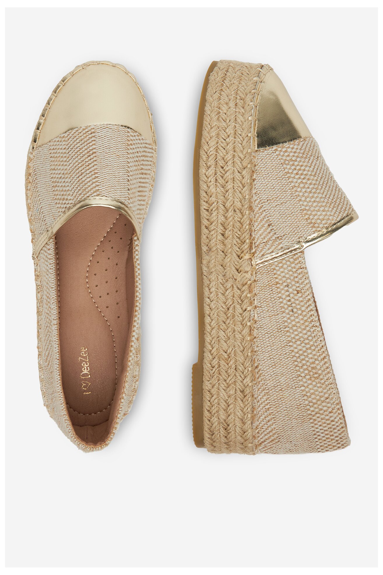 Espadryle DeeZee JSZ701-2 Złoty