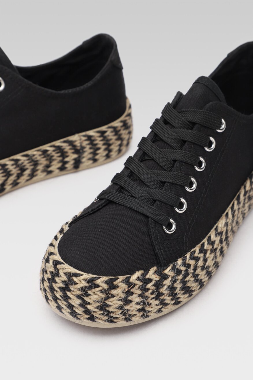 
                Jenny Fairy - Espadryle boho czarne - 5903698458496