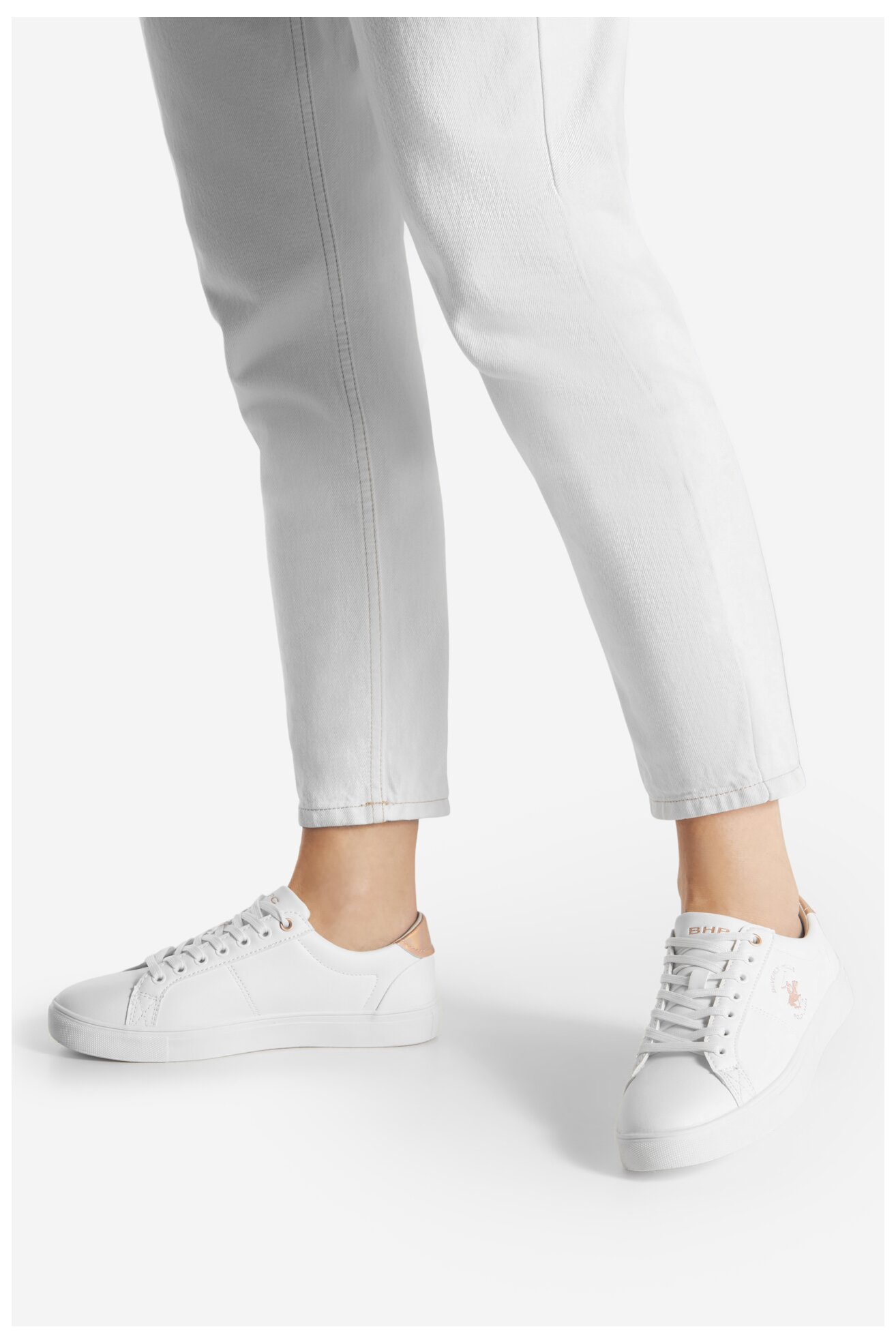 Pantofi pânză Beverly Hills Polo Club W-VSS24013 ALB