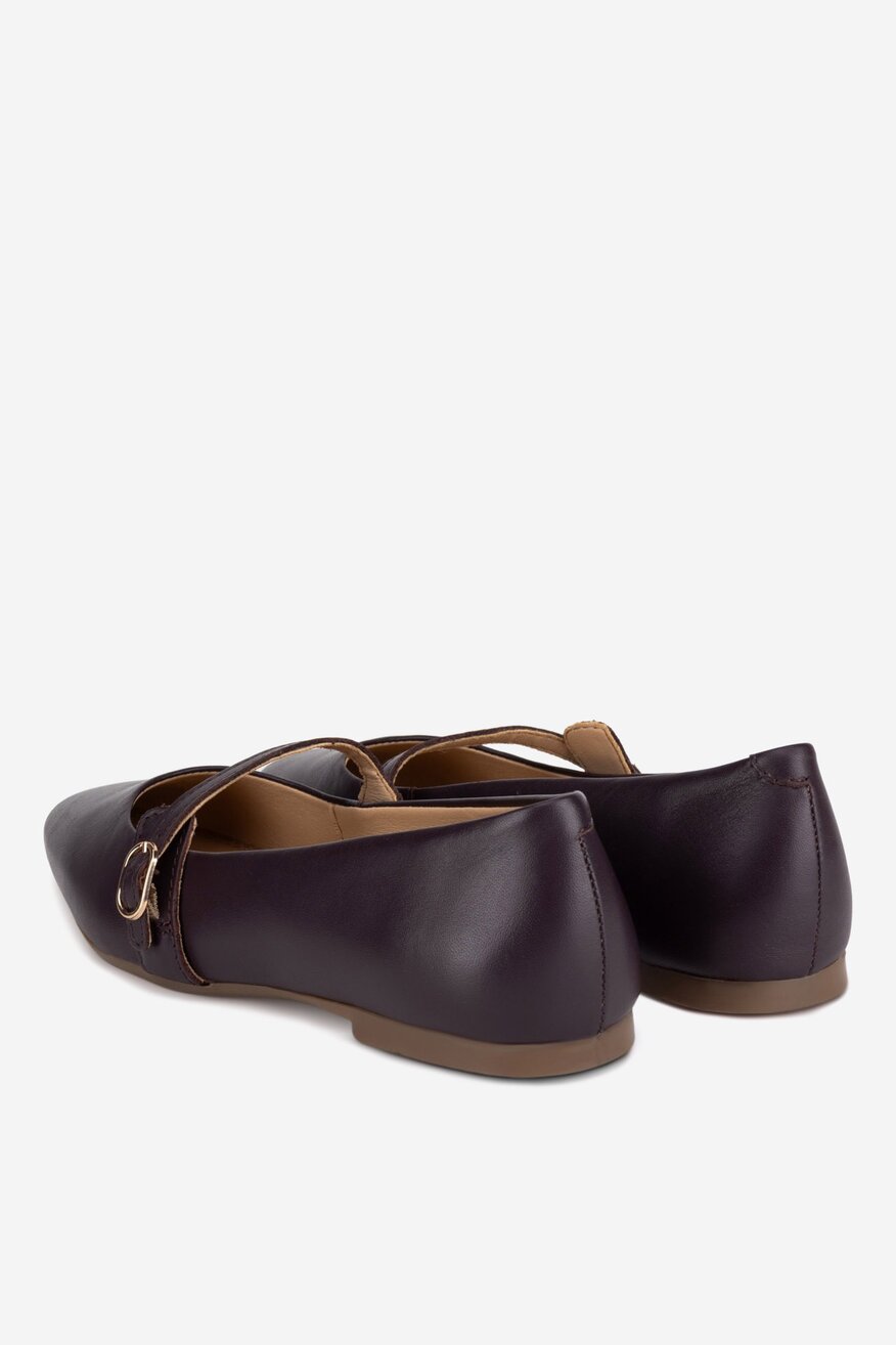 
                Sergio Bardi - Baleriny skórzane - 5905588845867