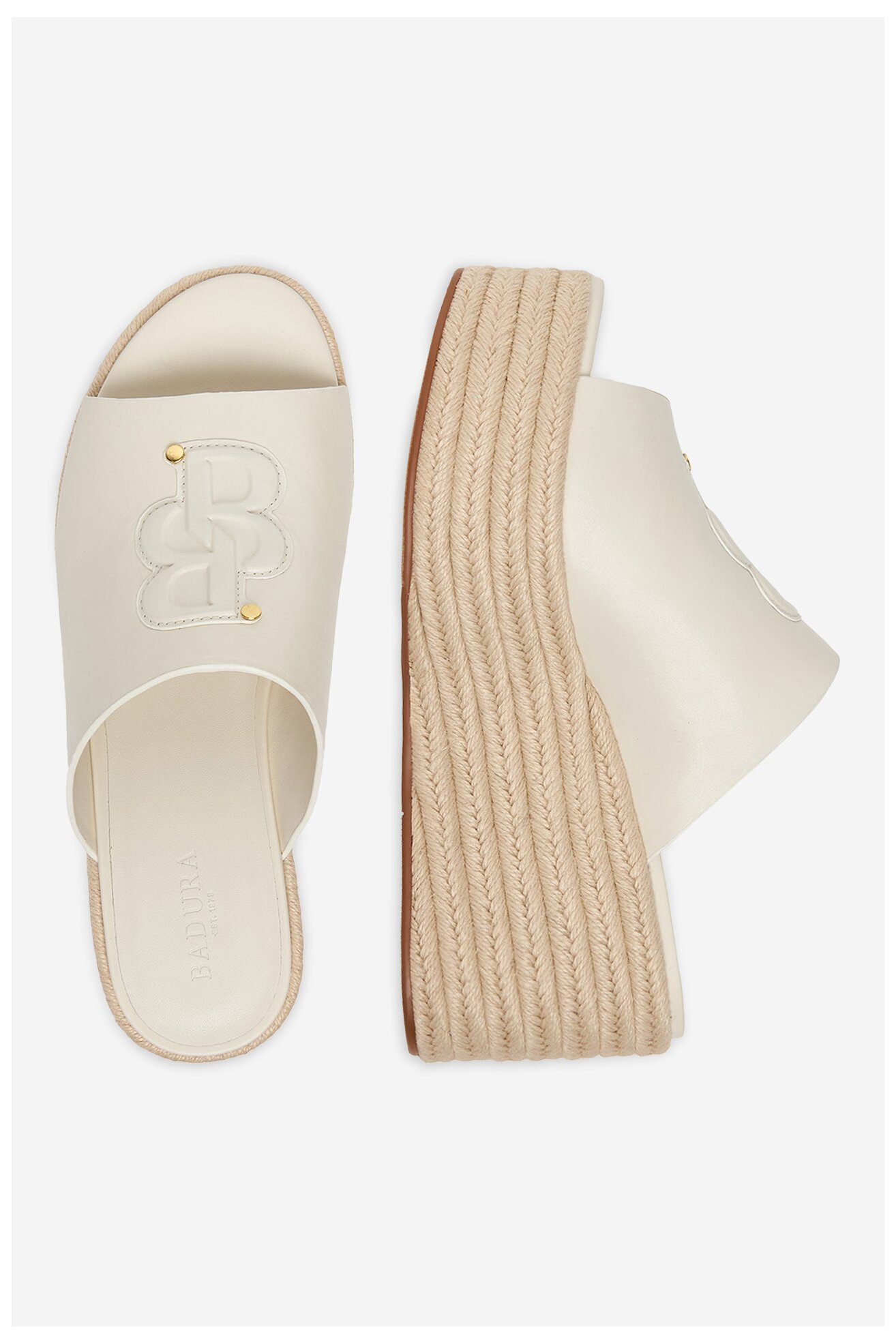 Klapki Badura EO-AMINA-LT0228-26-801 Biały