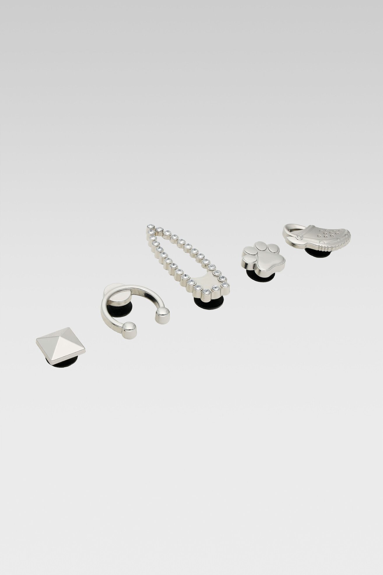 Ozdoba do butów Crocs 10009508 ELEVATED SILVER SPORT 5-PACK MIX