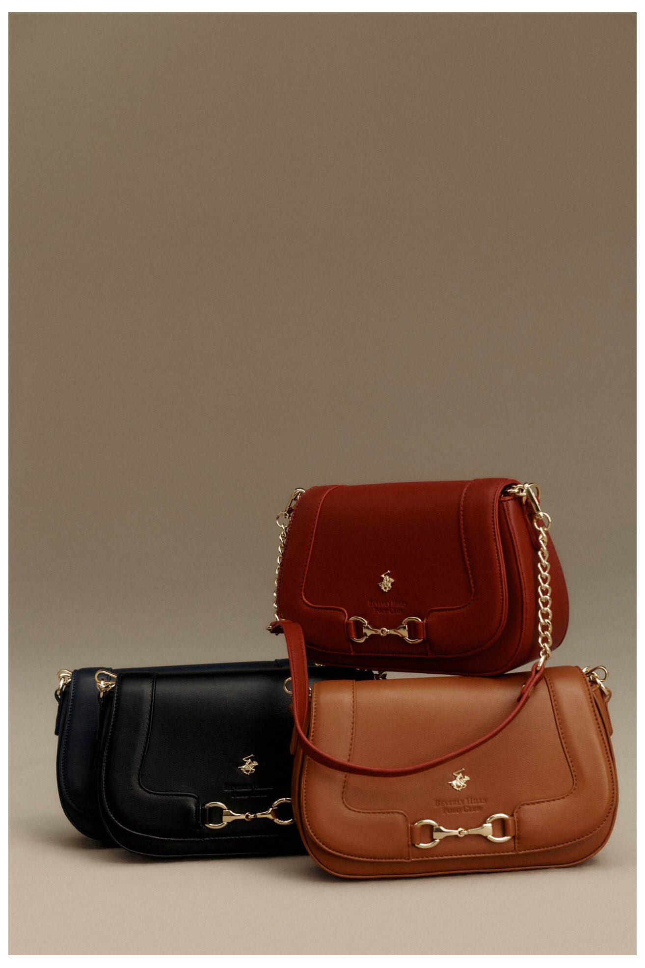 Torebka Beverly Hills Polo Club BHPC-K-045-06 Czerwony