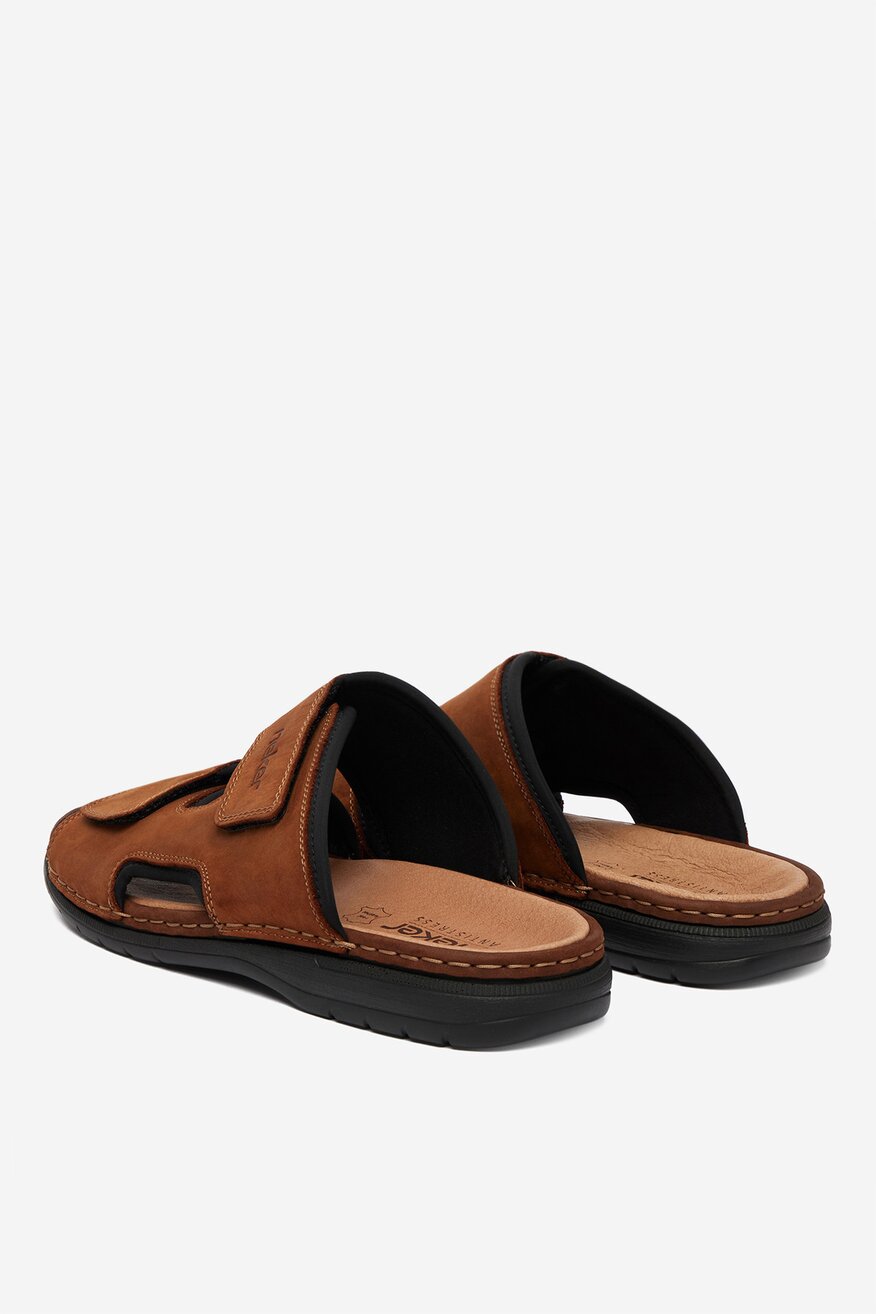 Rieker - Klapki skórzane - 5906751768464