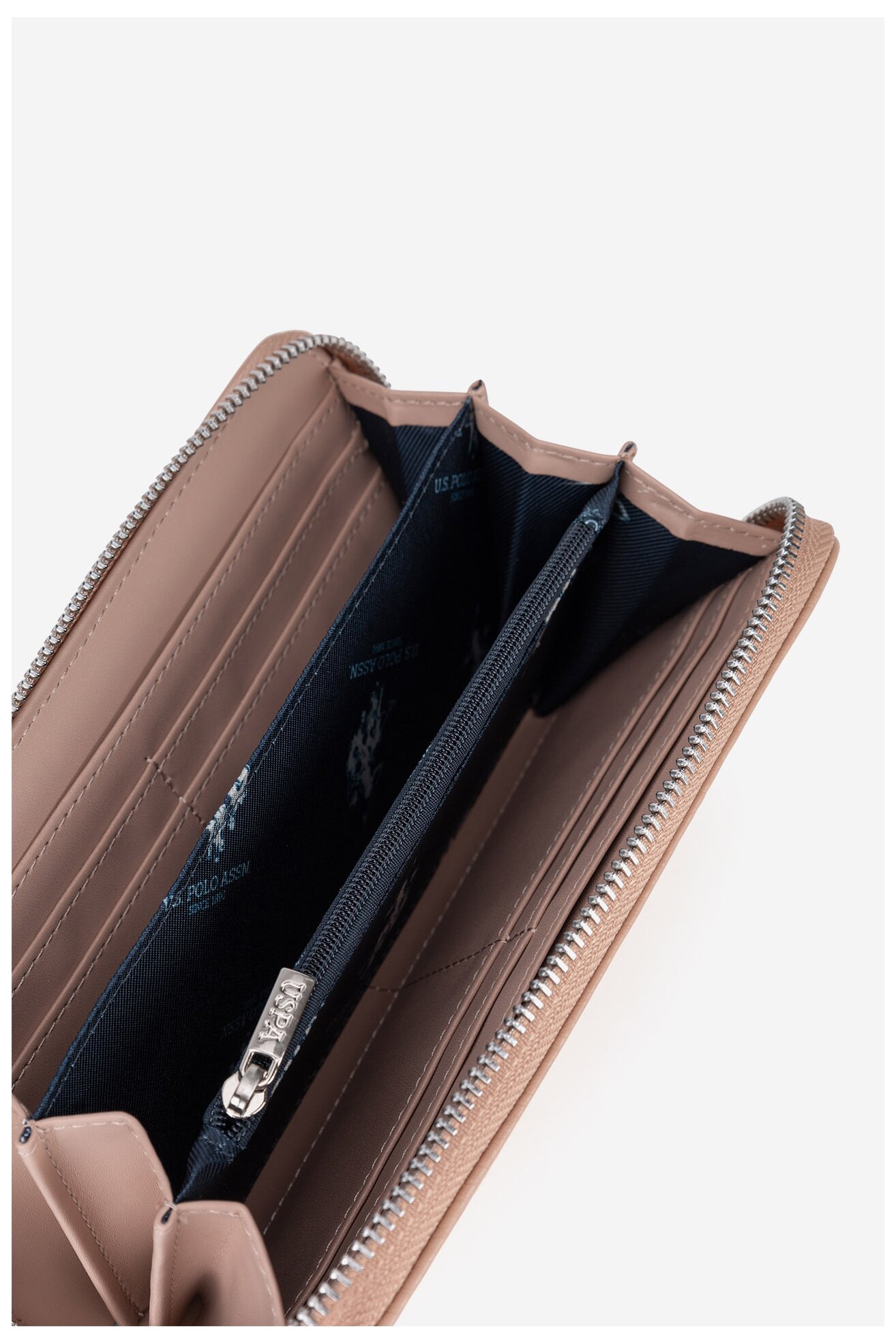 Дамски портфейл U.S. POLO ASSN. WIUXT8413WVP ТЪМНОБЕЖОВ