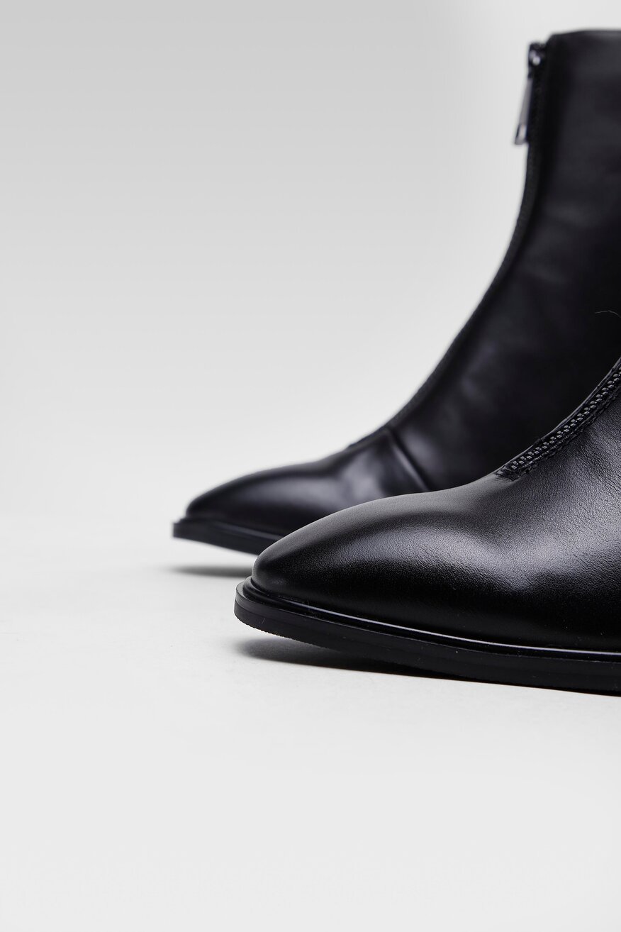 
                Gino Rossi - Skórzane botki czarne - 5903698960845