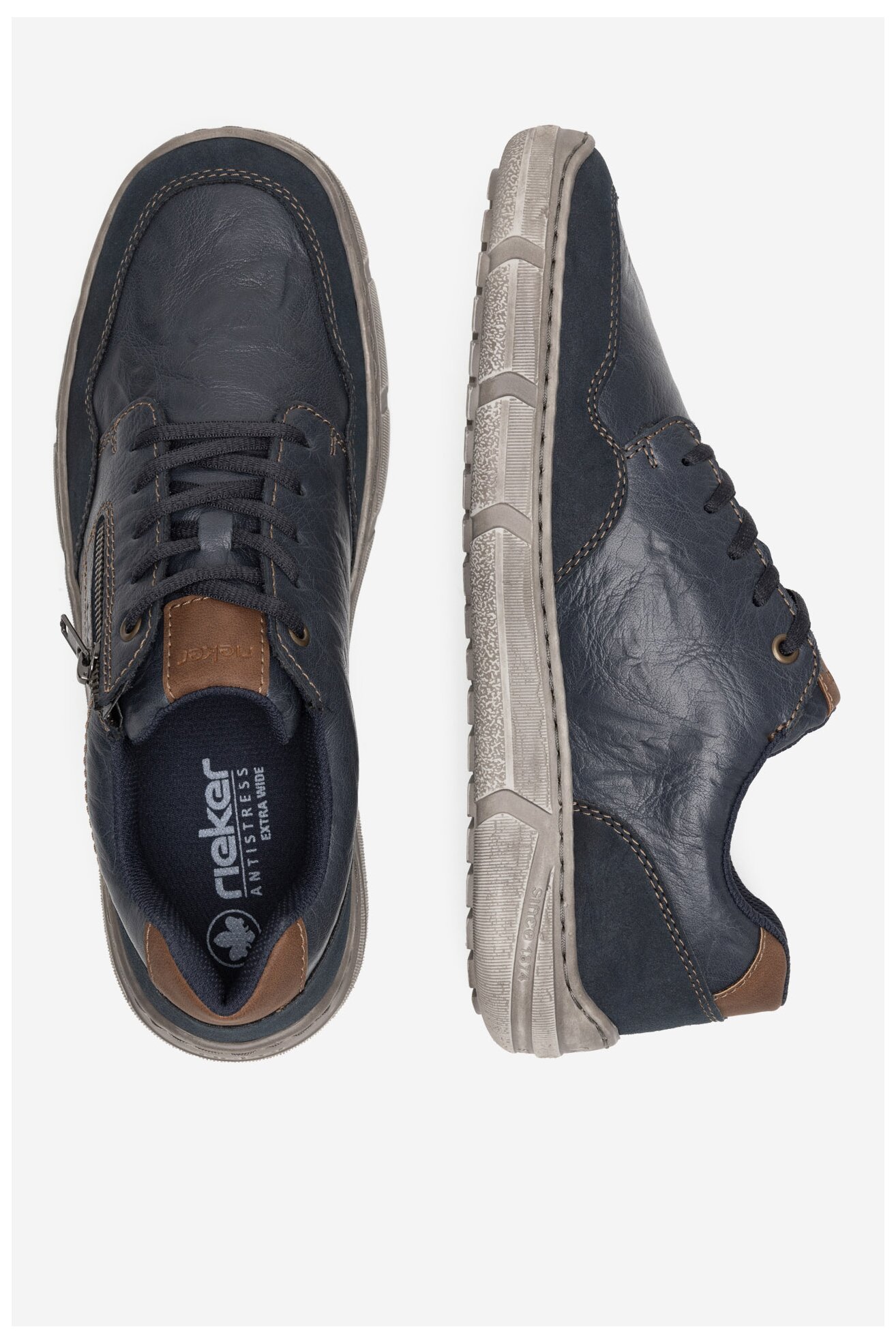 Półbuty Rieker 04003-16 Granatowy