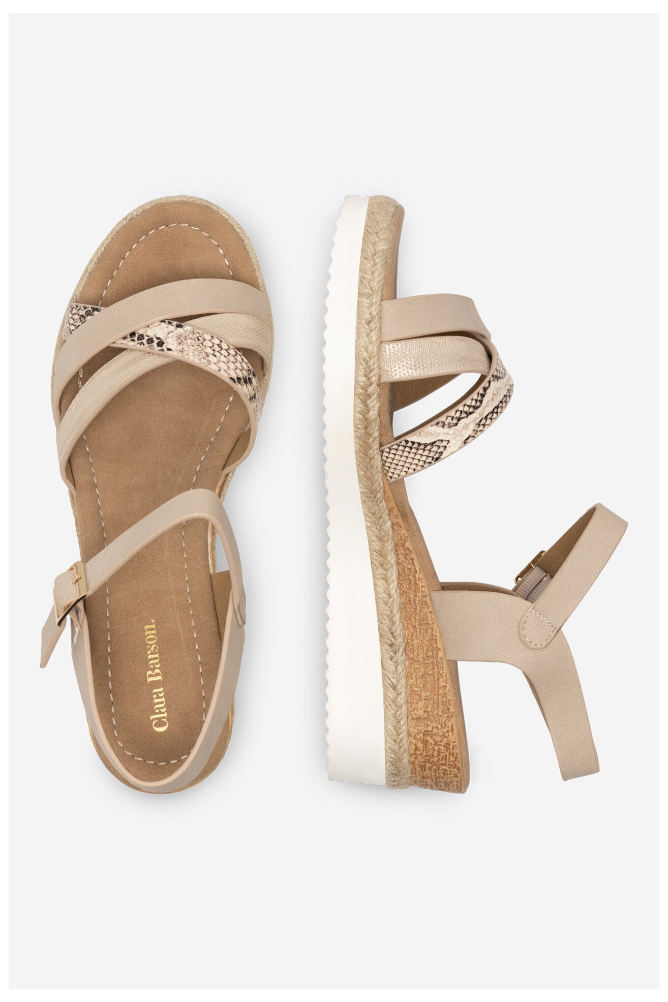 Сандалі Clara Barson WYL0510-04 БЕЖЕВИЙ