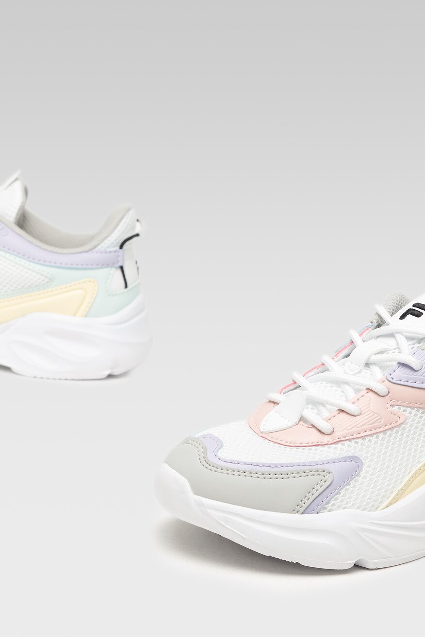 
                Fila - Skórzane obuwie sportowe białe - 5904248747145