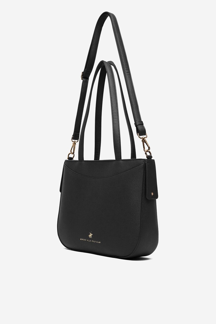 
                Дамска чанта Beverly Hills Polo Club ЧЕРЕН - 5906751598092