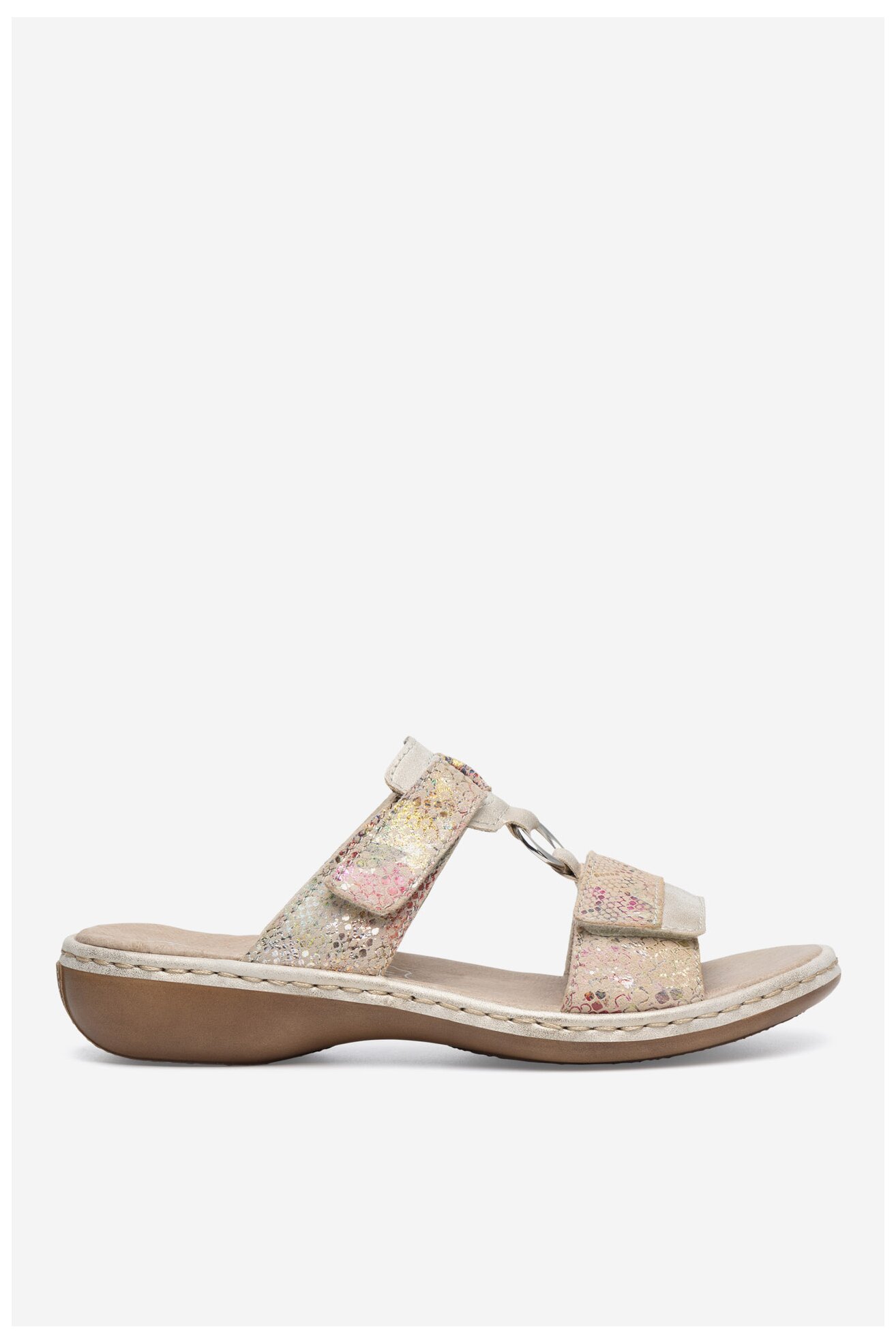 Klapki Rieker 659X6-90 Różowy