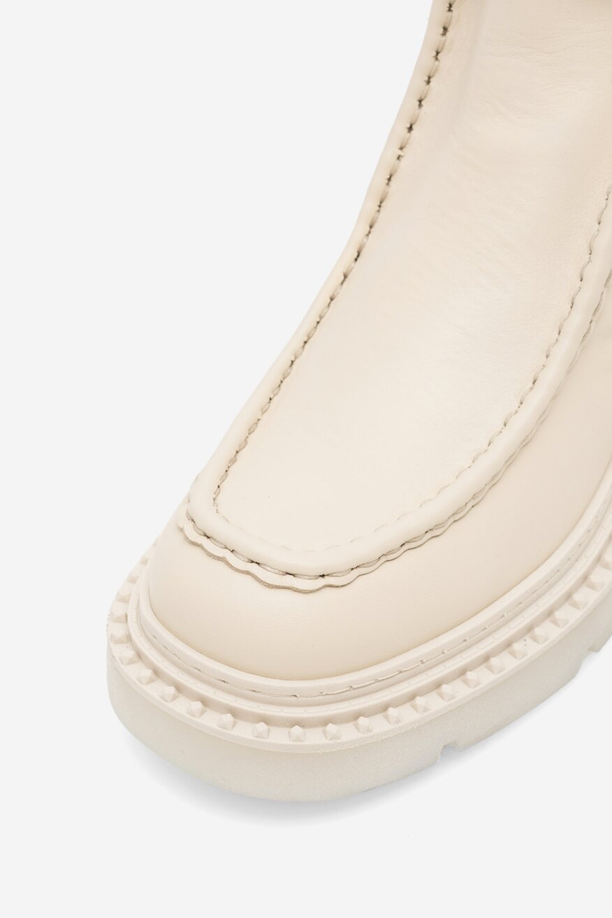 Badura - Skórzane botki - 5905588093459