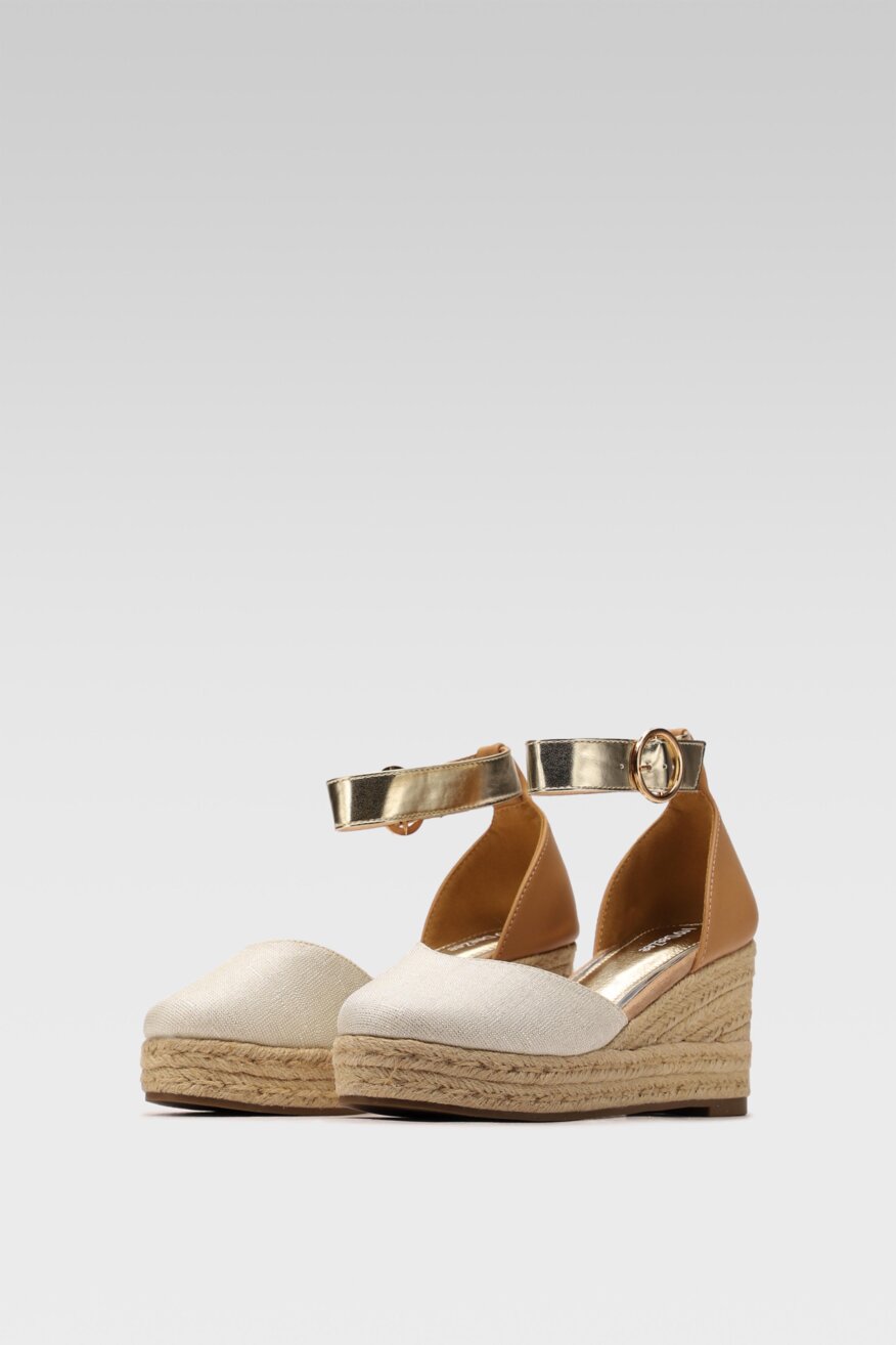 
                DeeZee - Espadryle na koturnie z platformą boho - 5903698566412