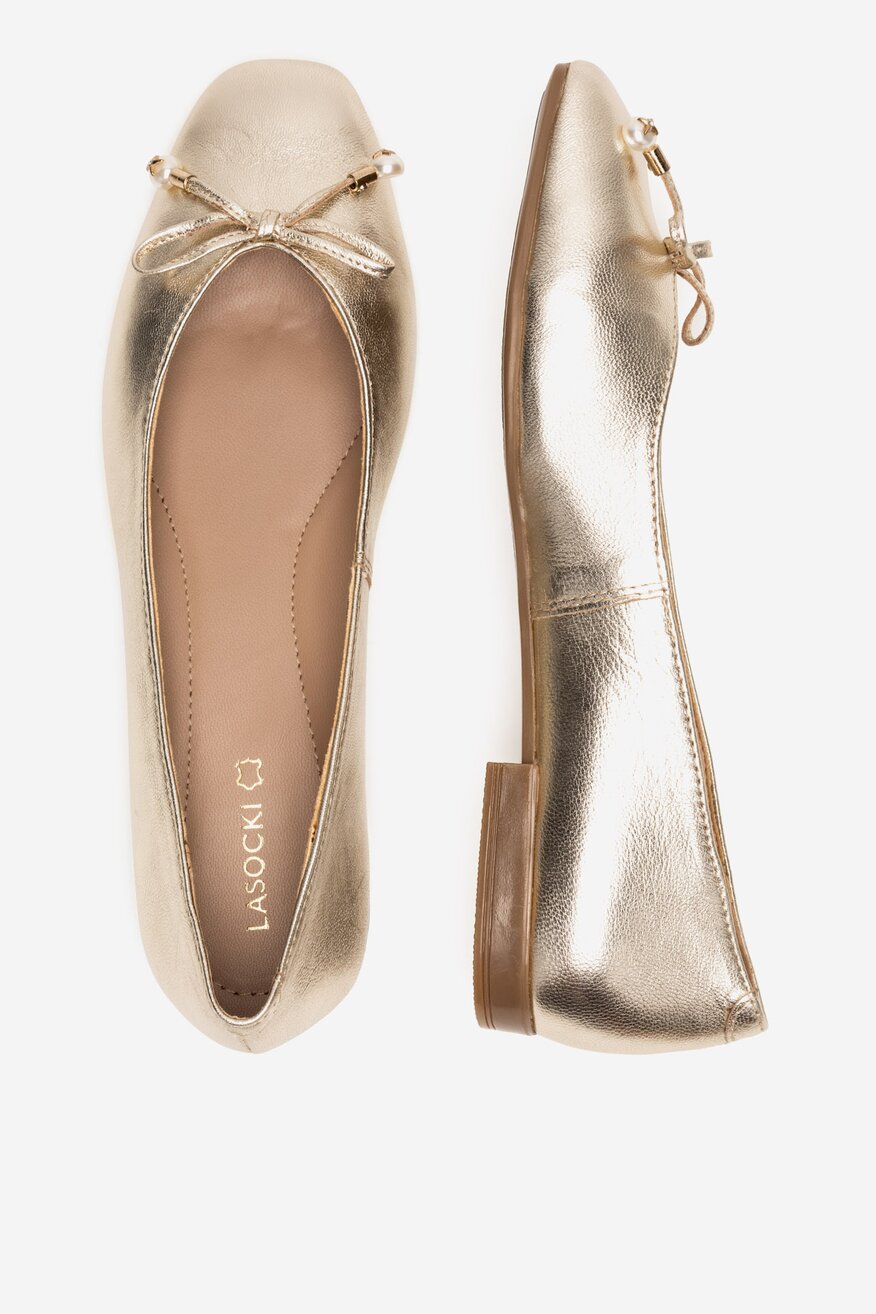 
                Lasocki - Baleriny skórzane - 5903698602974