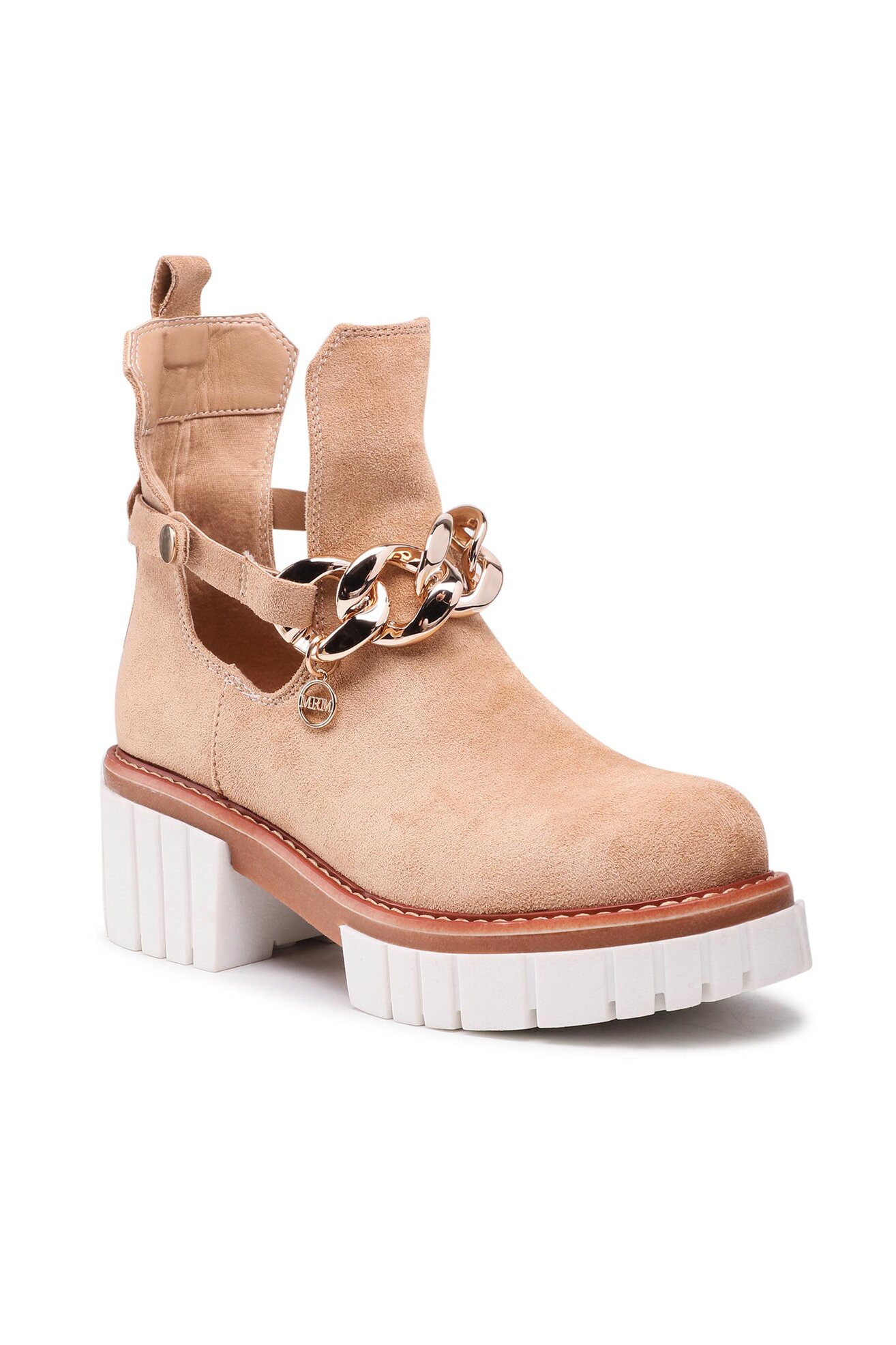 Botki DeeZee WS5785-01 Beżowy ciemny