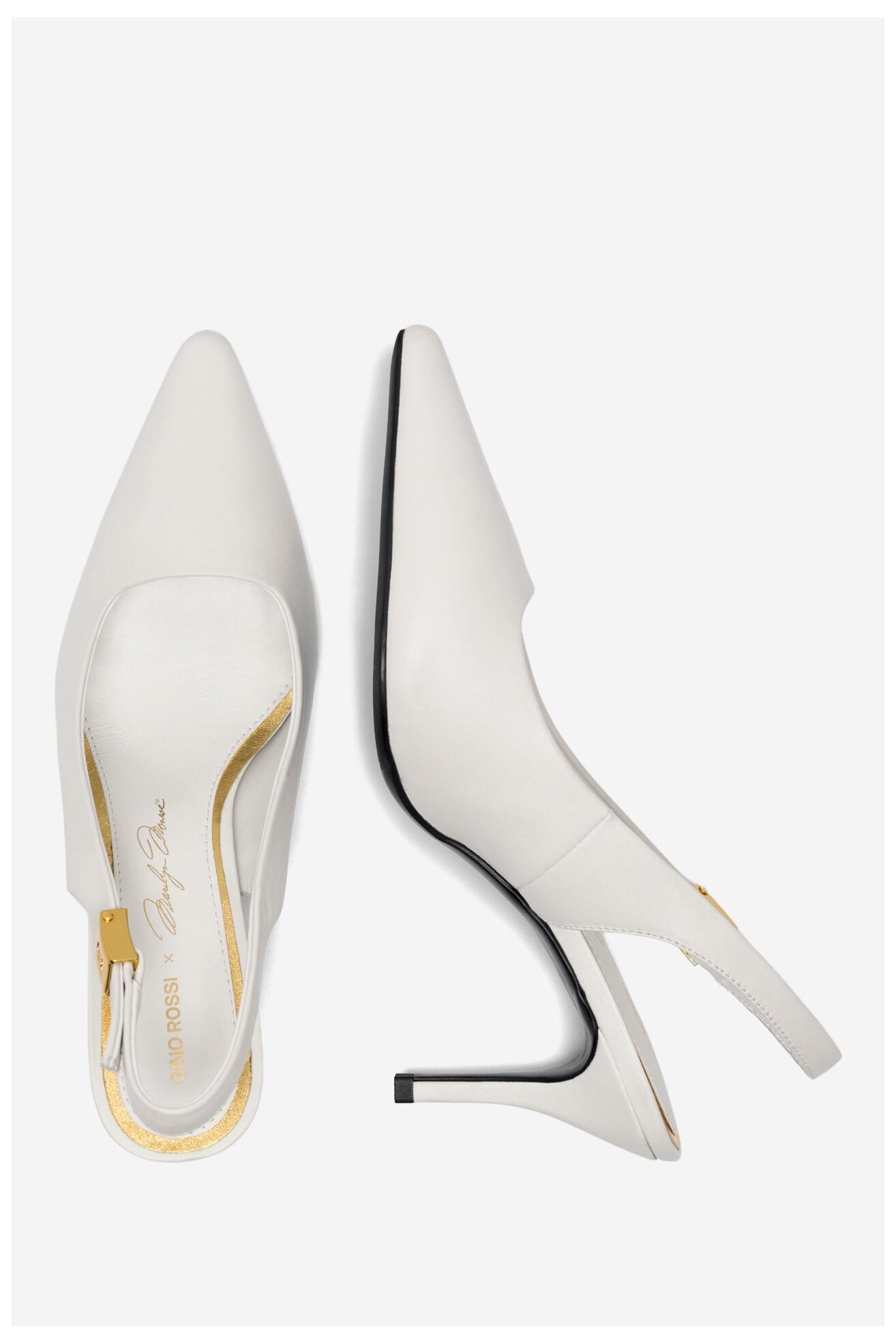 Czółenka Gino Rossi ELLEN-SLT623-61 Biały