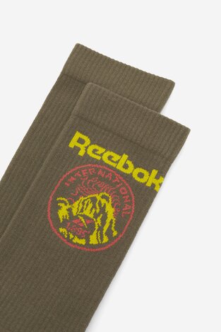 Шкарпетка Reebok CL Outdoor Sock HD9946 ТЕМНО-ОЛИВКОВИЙ