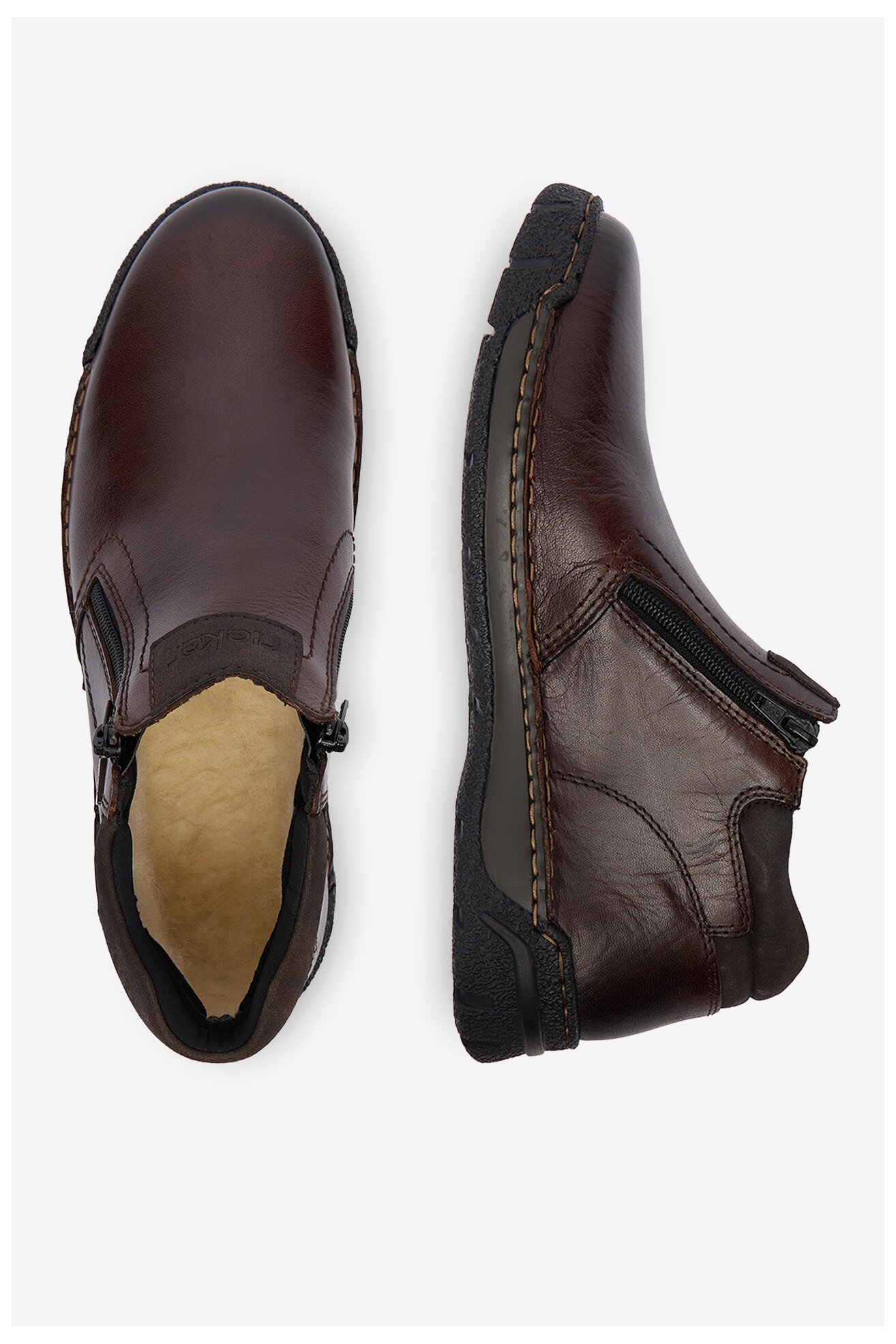 Kratke čizme Rieker B0392-25 BRAON