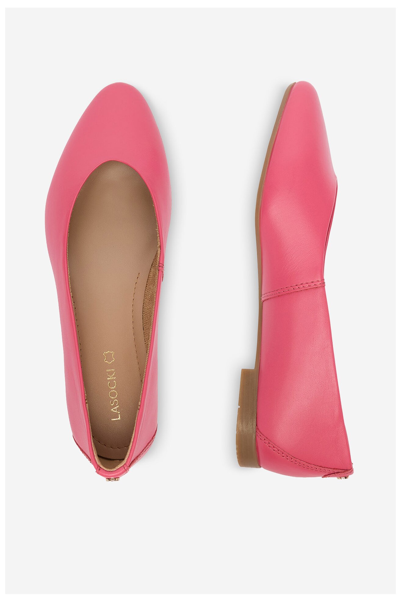 Baleriny Lasocki CEO-RST-KAJA-66 Różowy ciemny