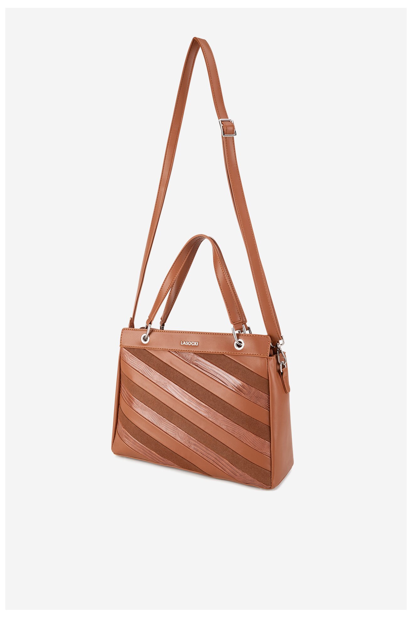 Дамска чанта Lasocki LSK-X-012-07 КАМЕЛ