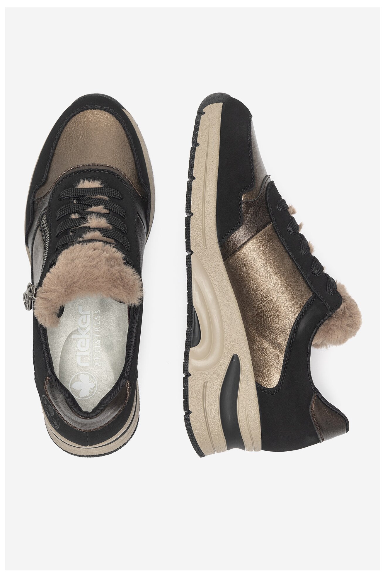 Sneakers Rieker N9301-90 Czarny