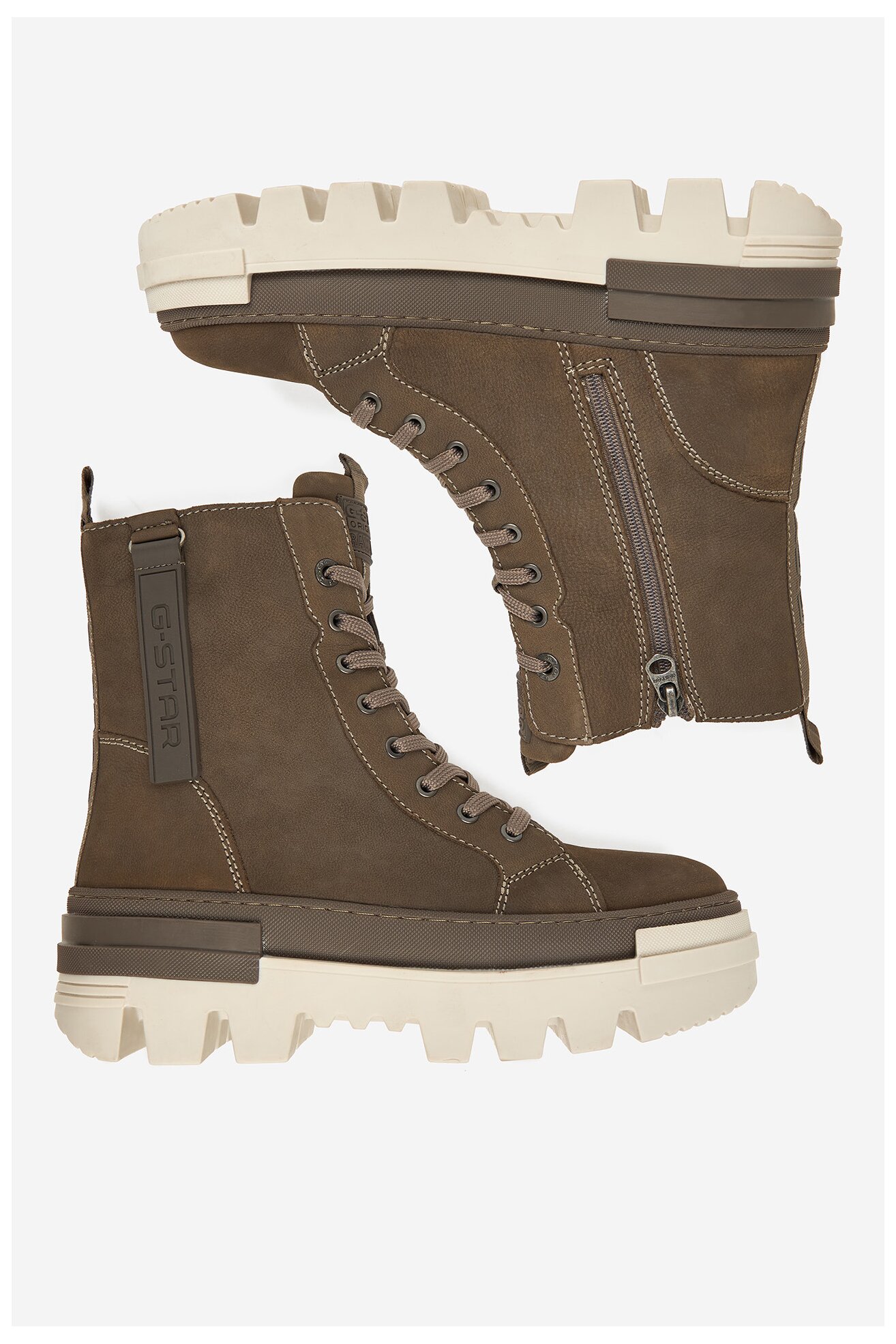 Csizma G-STAR RAW CEO-WI16-PATTRICK-01 OLAJZÖLD