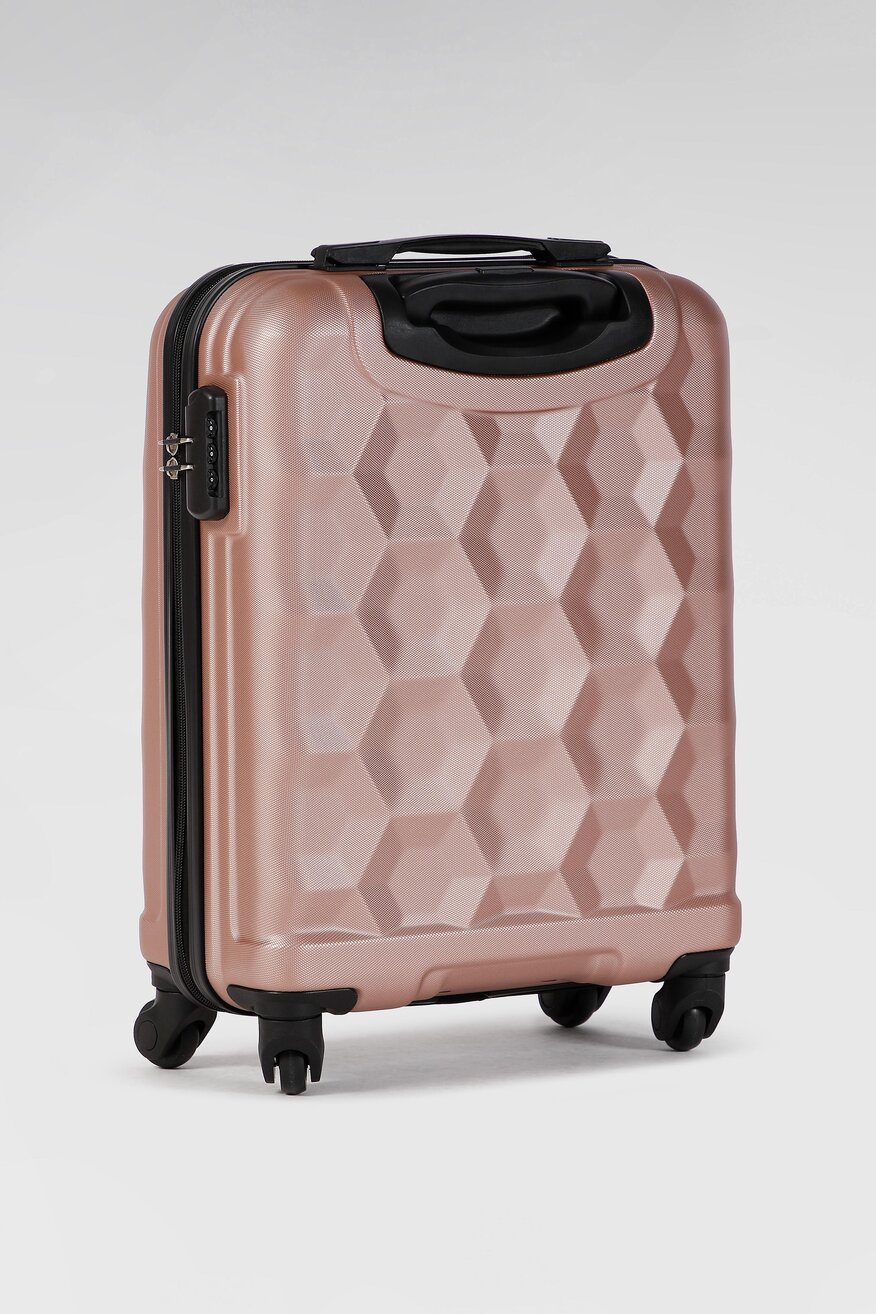 Lasocki - Mała twarda walizka złota - 5904248369422