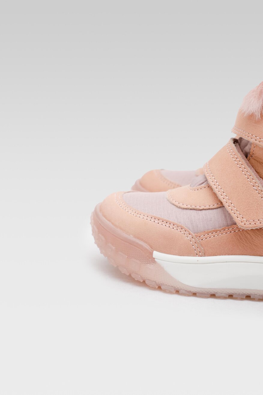 
                Lasocki Kids - Skórzane kozaki różowe - 5904862384962