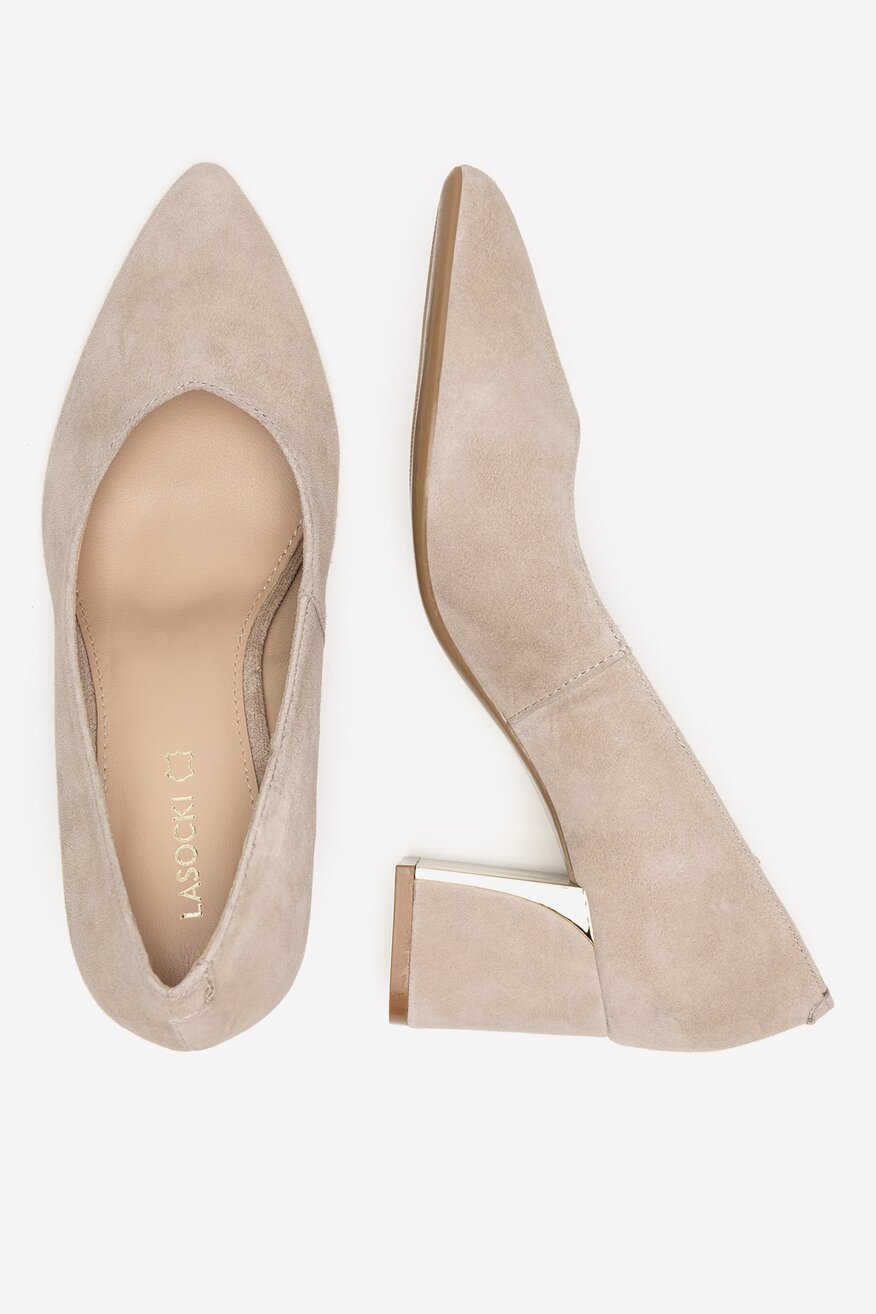 Lasocki - Czółenka zamszowe - 5903419946042