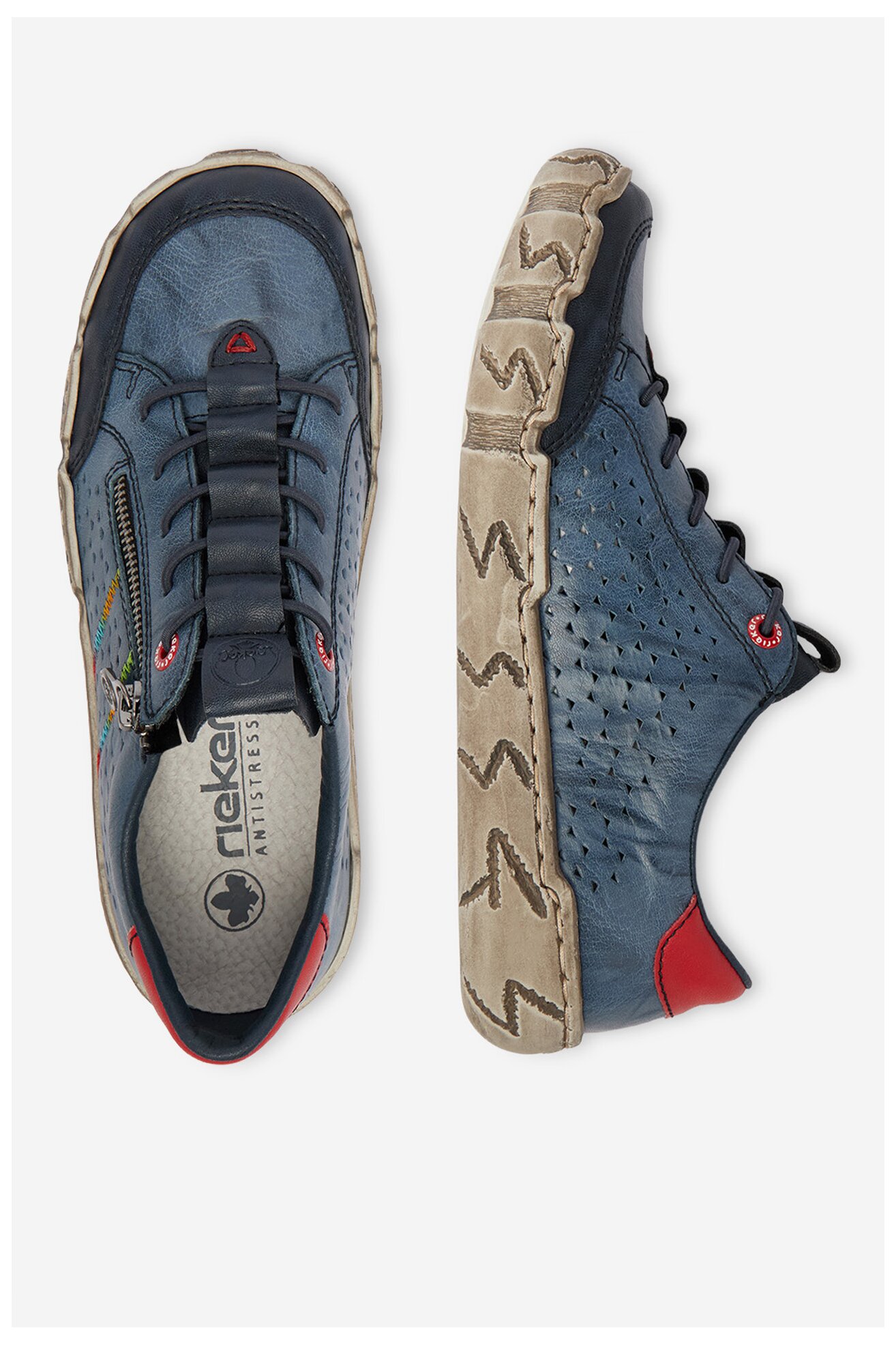 Половинки обувки Rieker CEO-L0357-12 ДЕНИМ