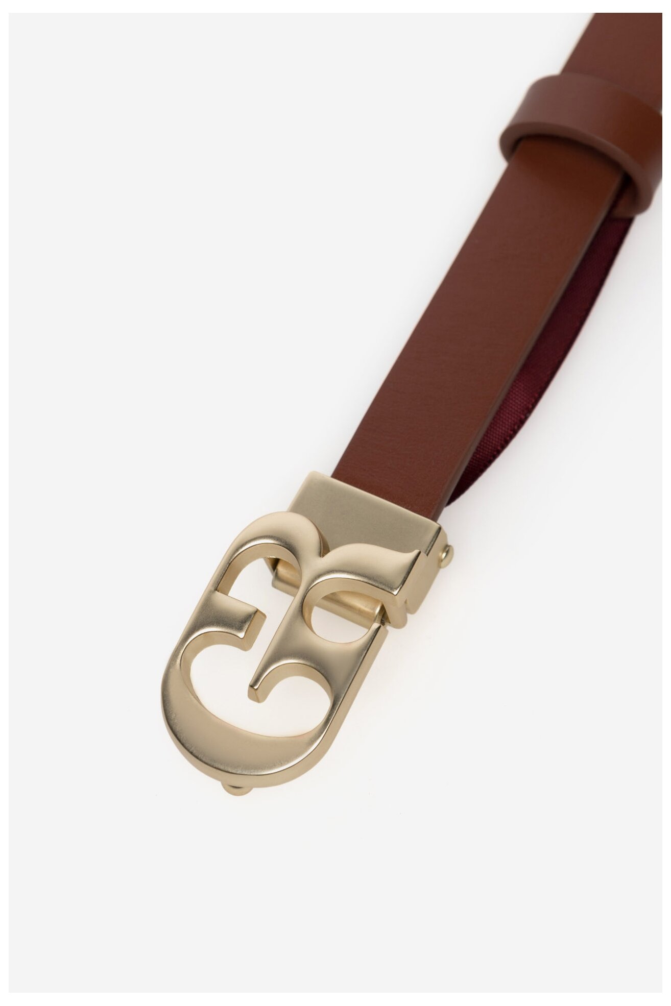 Dámský pásek Gino Rossi BLYL23007 HNĚDÁ