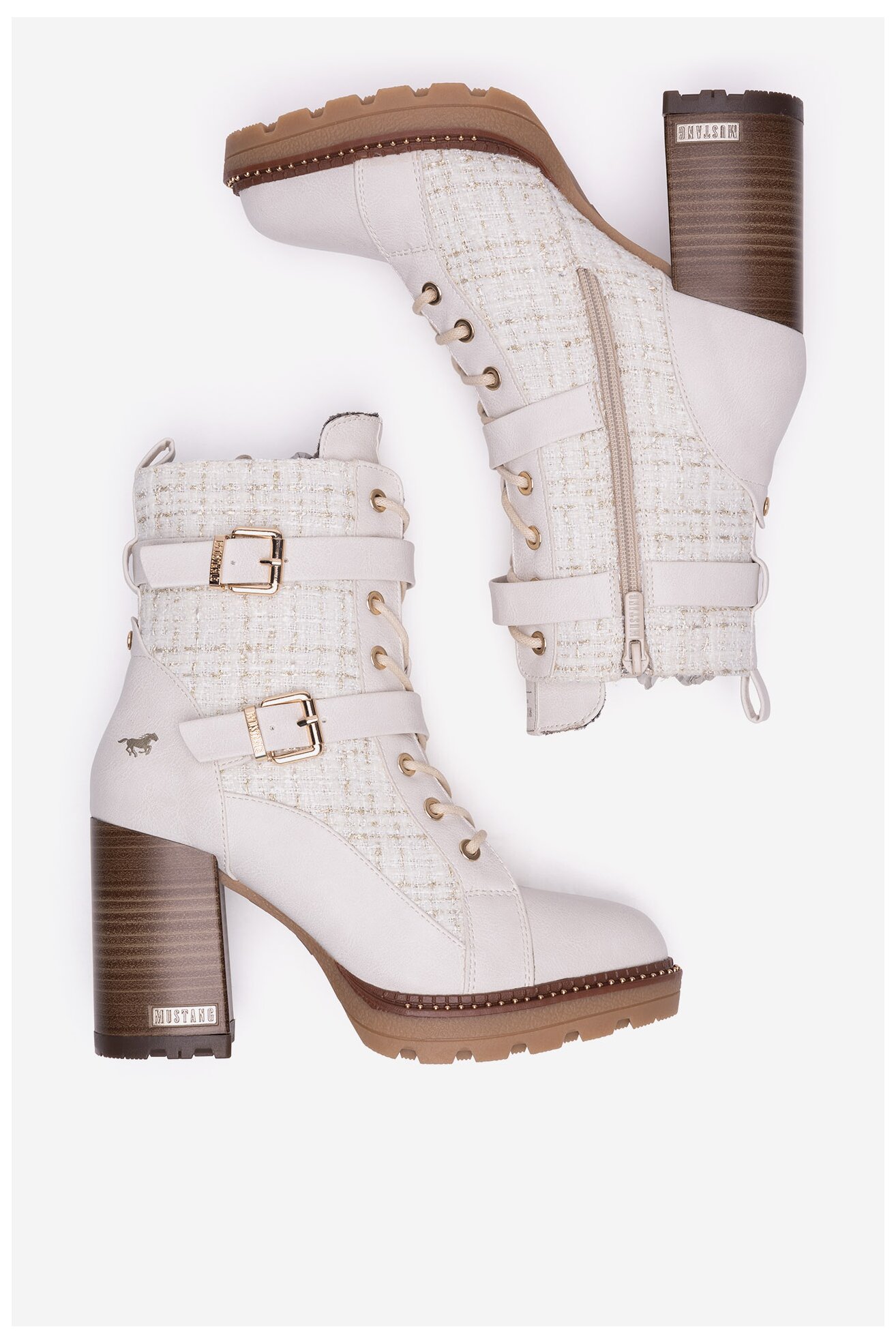 Боти Mustang 1505-501 БЯЛ