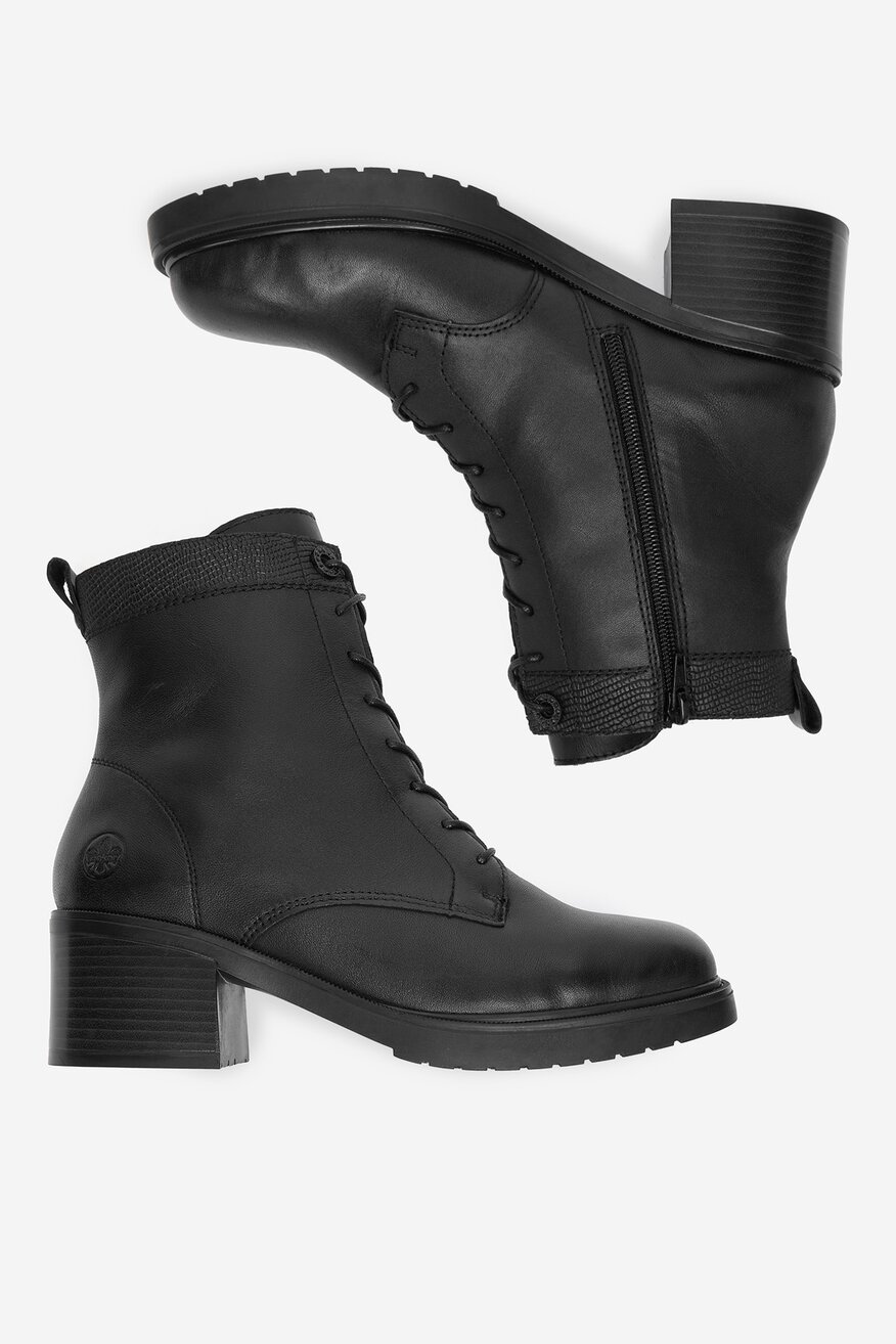 Rieker - Trzewiki skórzane ocieplane - 2230085563628