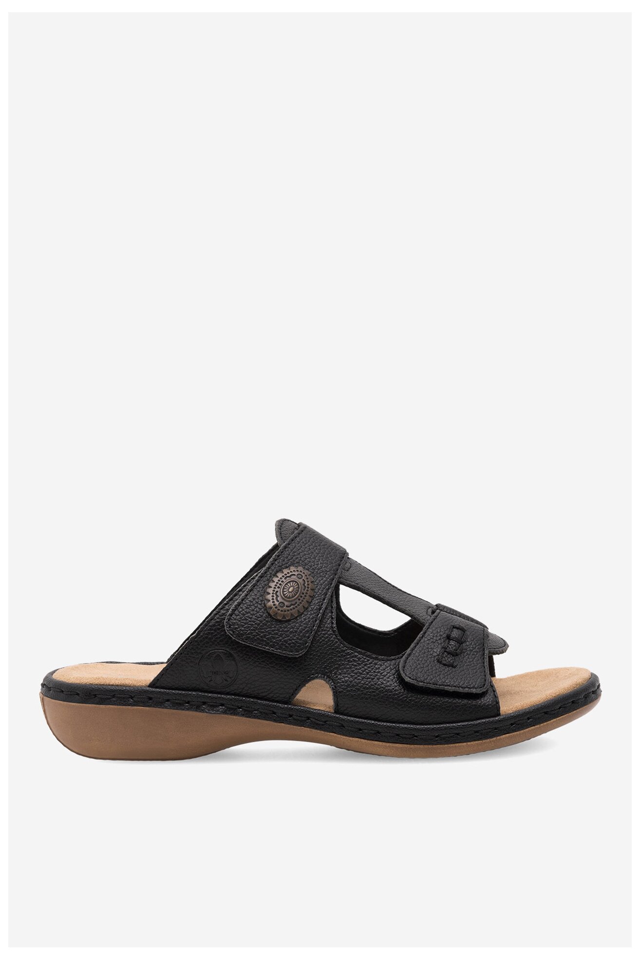 Klapki Rieker 65958-00 Czarny