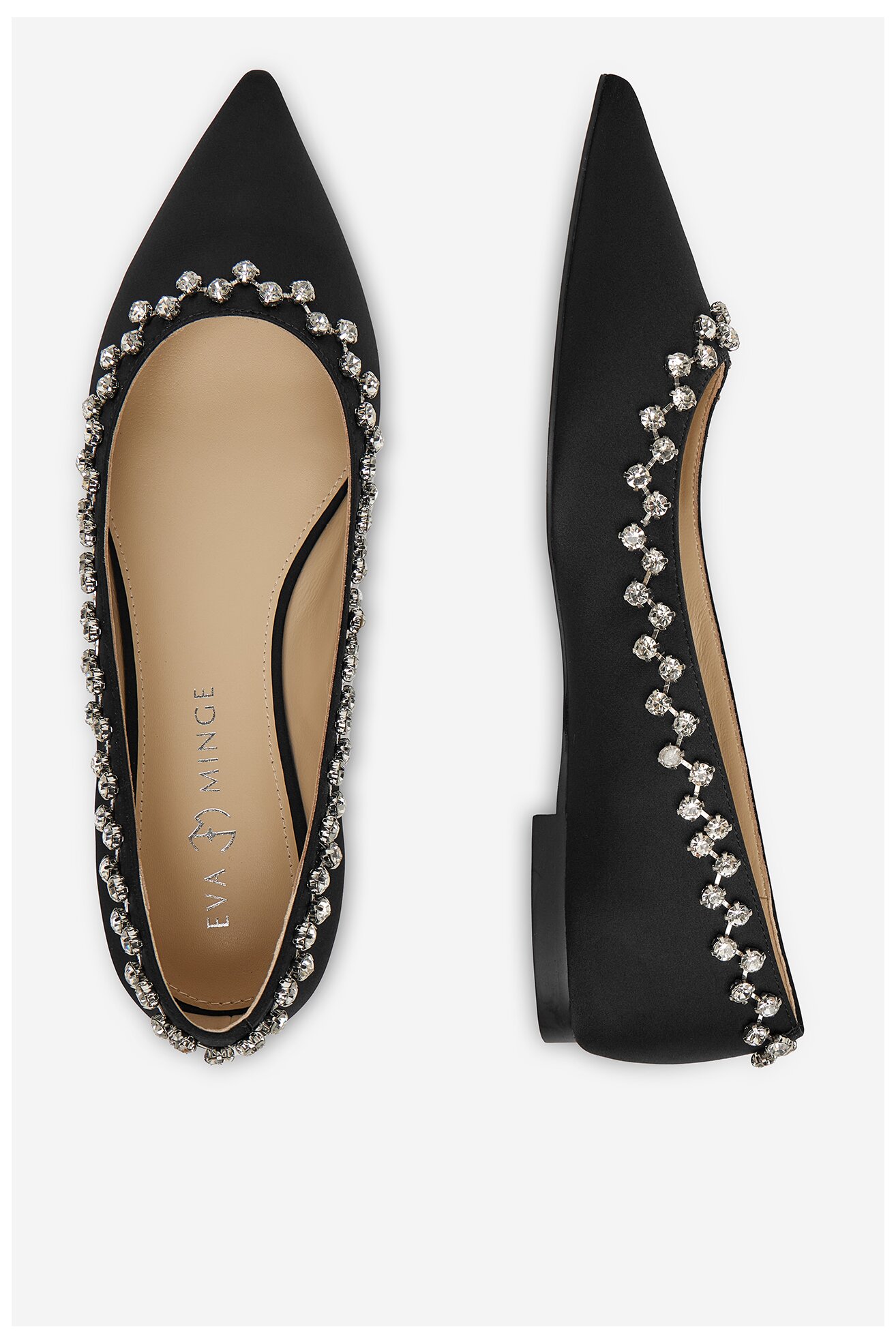 Baleriny EVA MINGE MILA-V1166-28-1 FEKETE