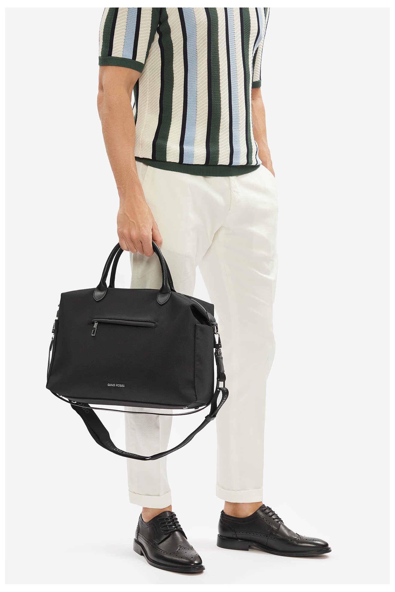 Férfi táska Gino Rossi 05A11196-1 FEKETE