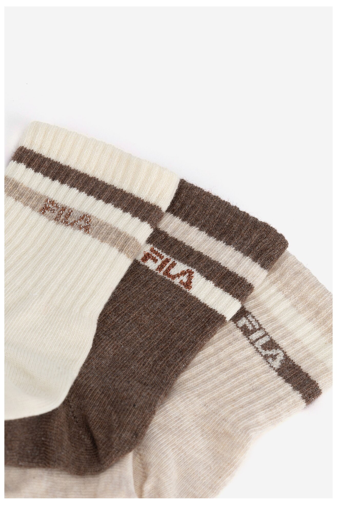 Zokni Fila F8207-AW24 (3-PACK) KRÉMSZÍNŰ