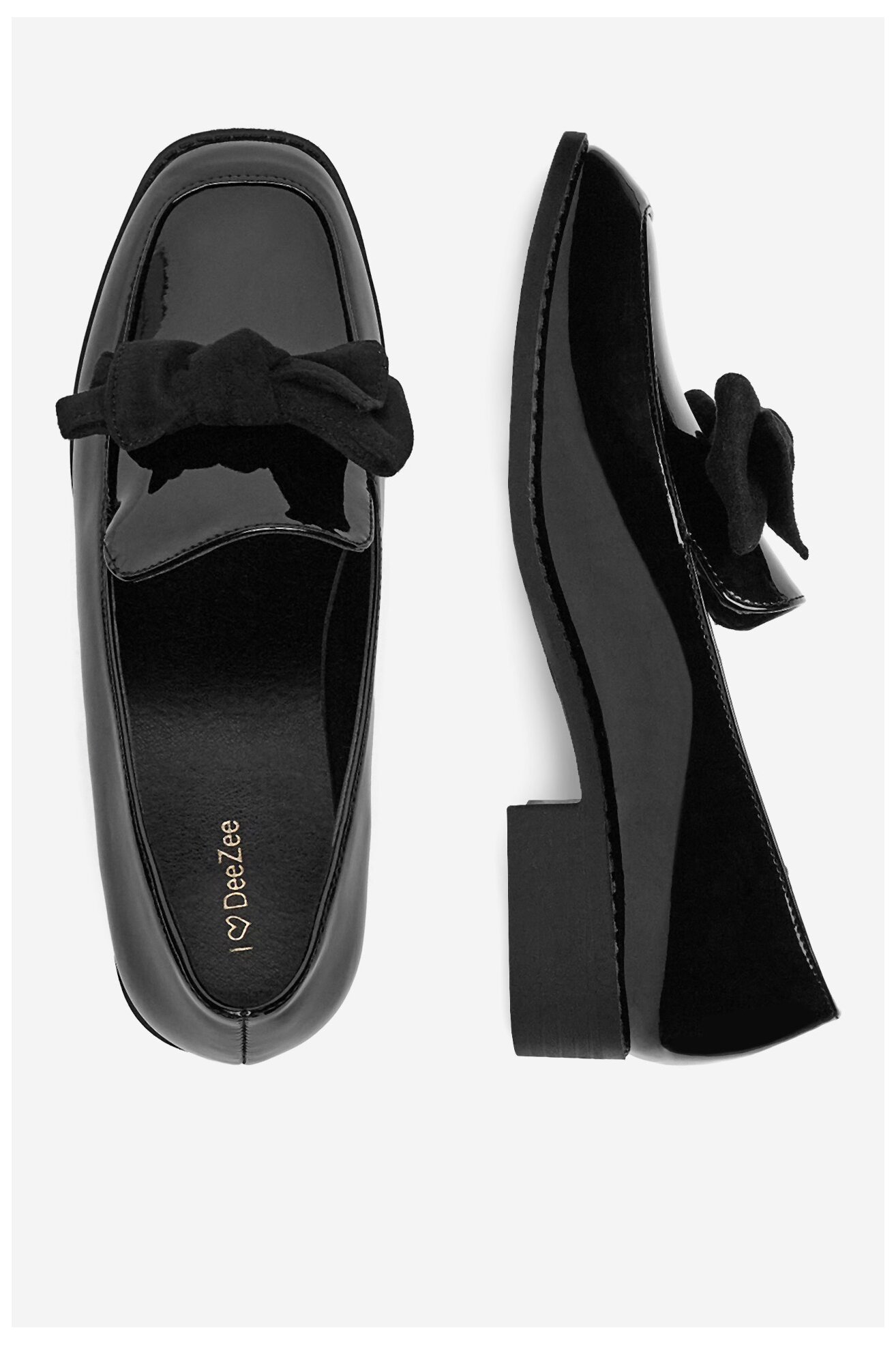 Mokasyn DeeZee SQ873-1-BLACK PAT Czarny