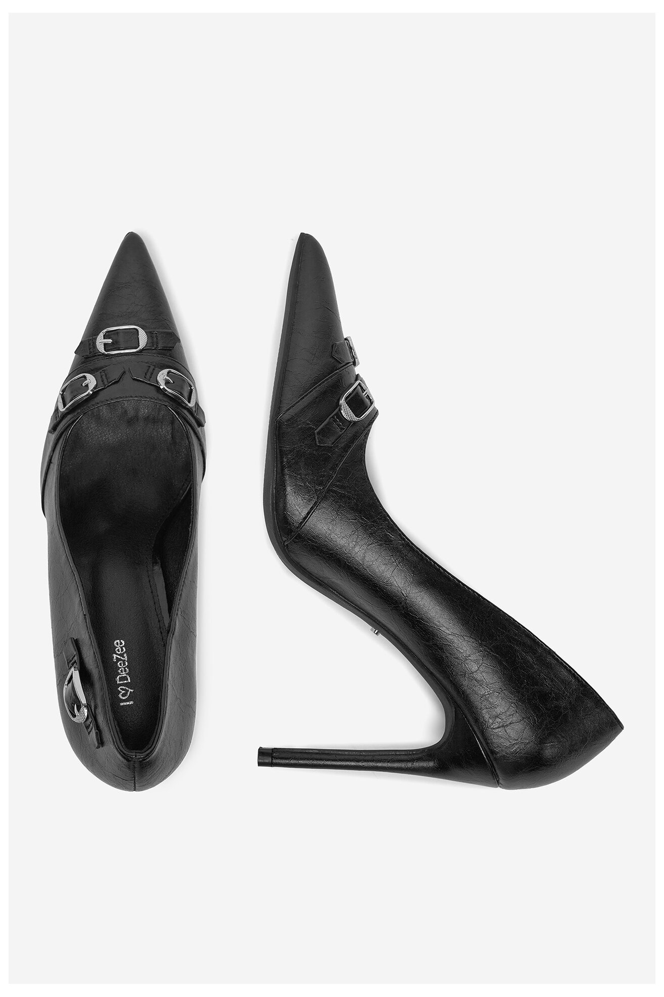 Pantofi cu toc DeeZee Q93079-2 NEGRU