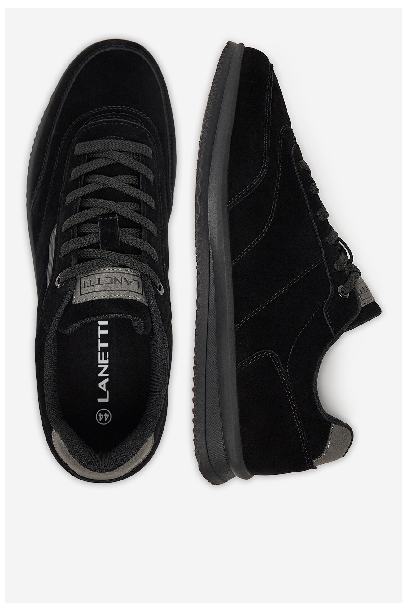 Pantofi casual Lanetti S25C089A-1 NEGRU