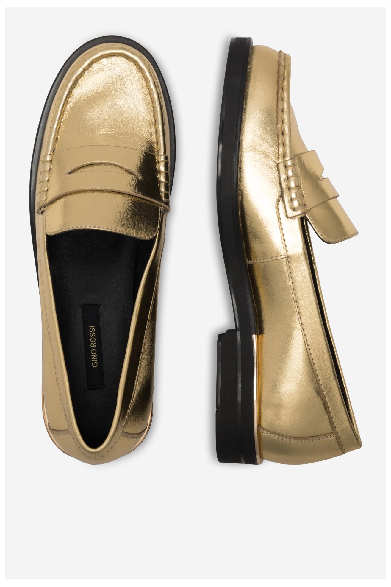 Mokasyn Gino Rossi LUISA-112989 Złoty