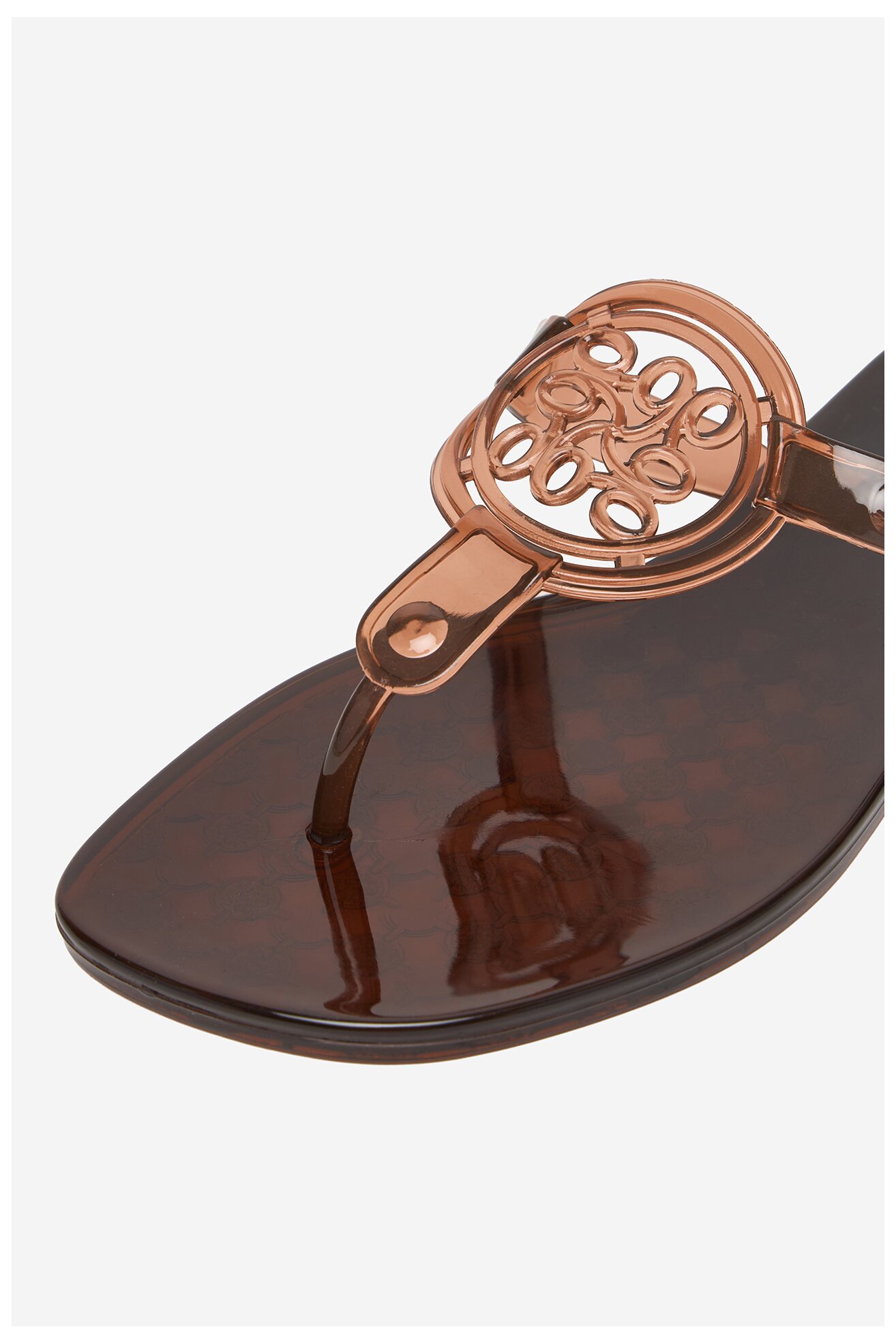 Klapki NINE WEST CEO-CT0906-1 Brązowy jasny